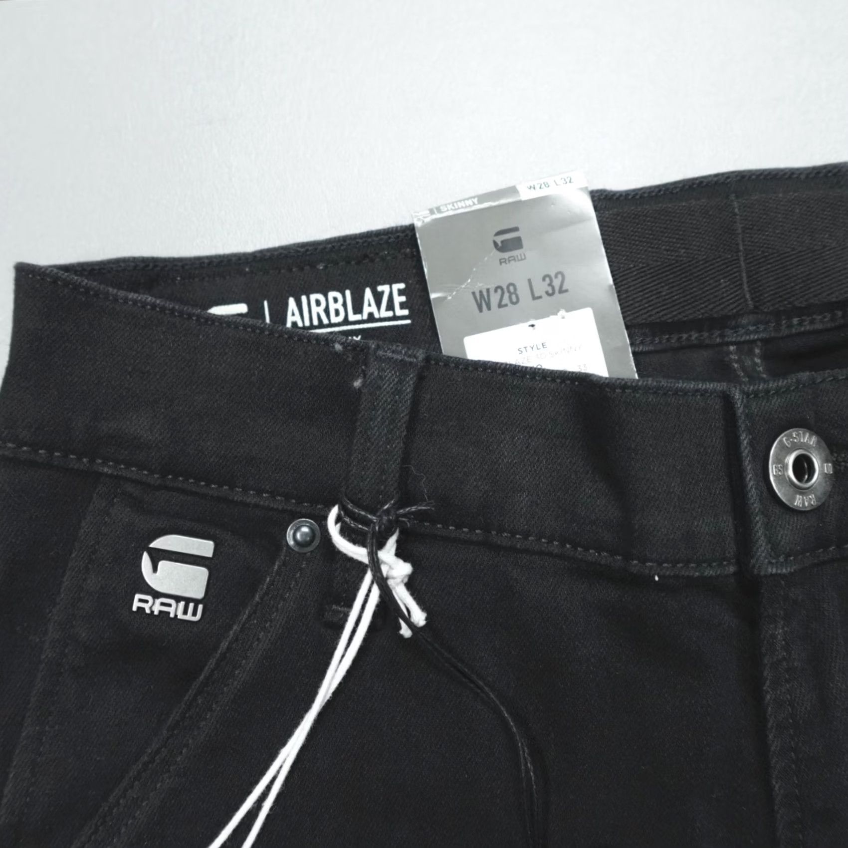 G-Star G-Star Raw Airblaze 3D Skinny Jeans Men’s 28x32 Black Denim Slim Waist 28 Inseam 32 Jeans Mens Size US 28 / EU 44 - 4 Thumbnail