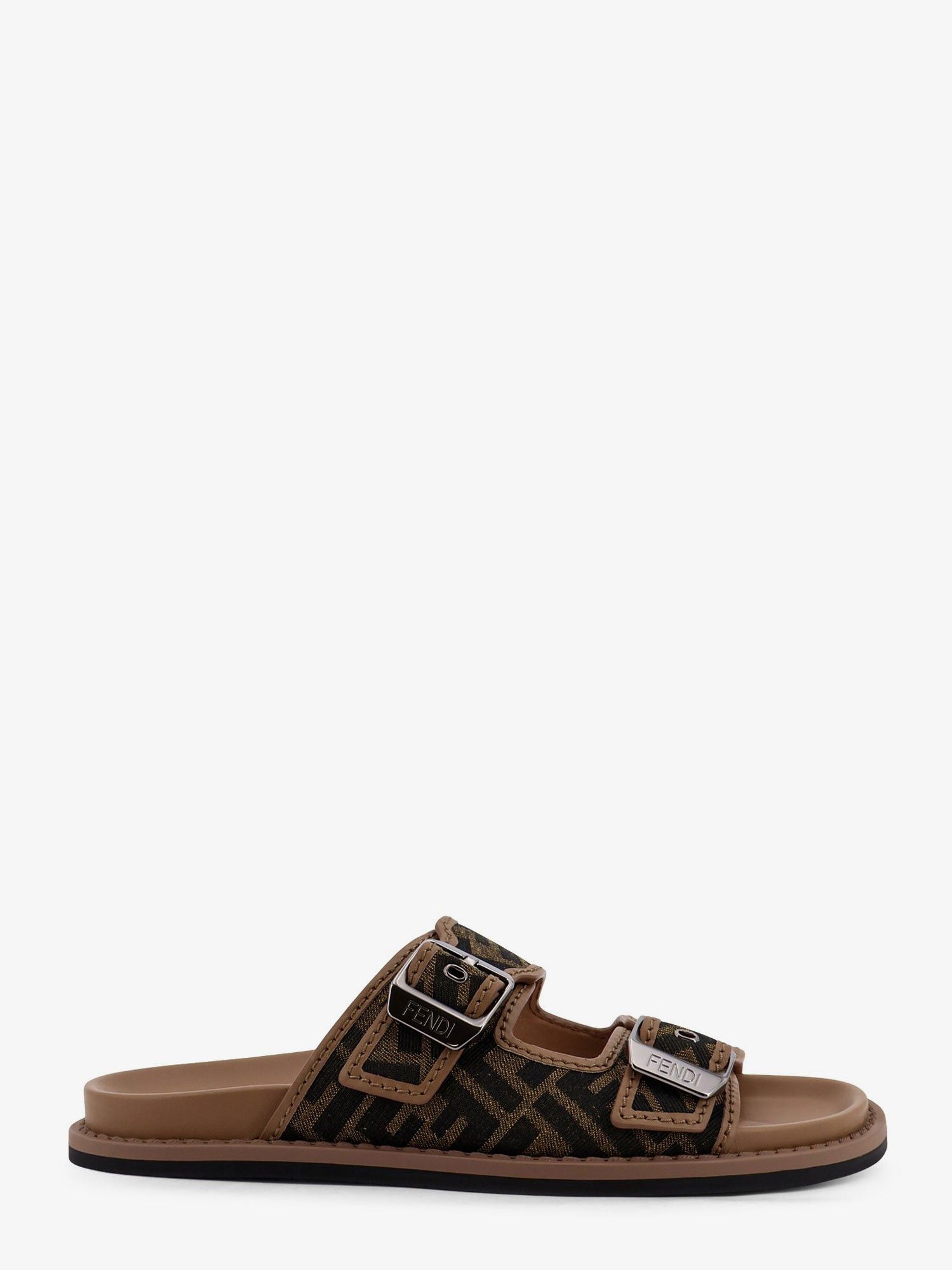 Feel jacquard FF fabric sandals UK 6 - USA Tariffs Included