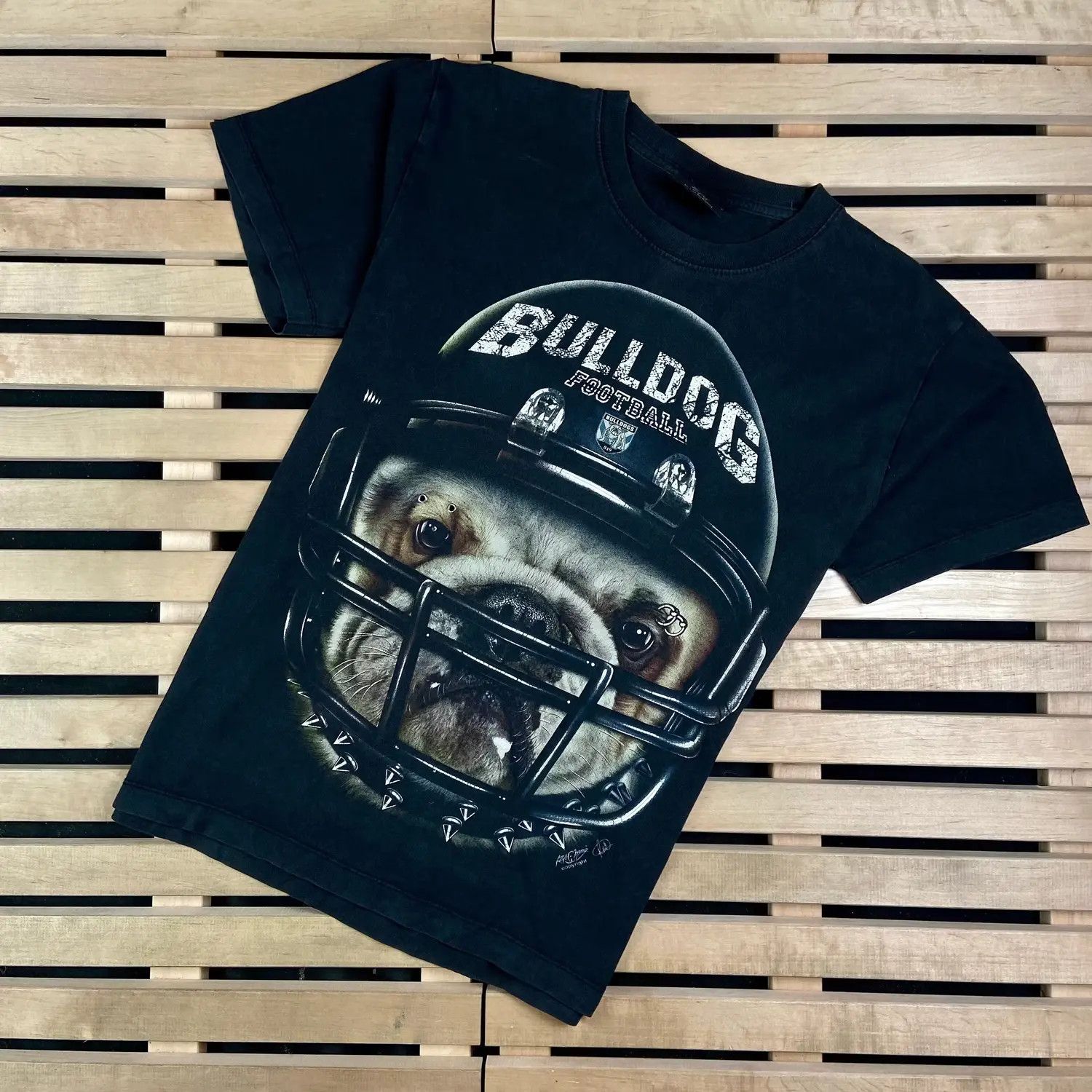 Band Tees Mens Vintage T Shirt Bulldog Football Size M Size US M / EU 48-50 / 2 - 1 Thumbnail