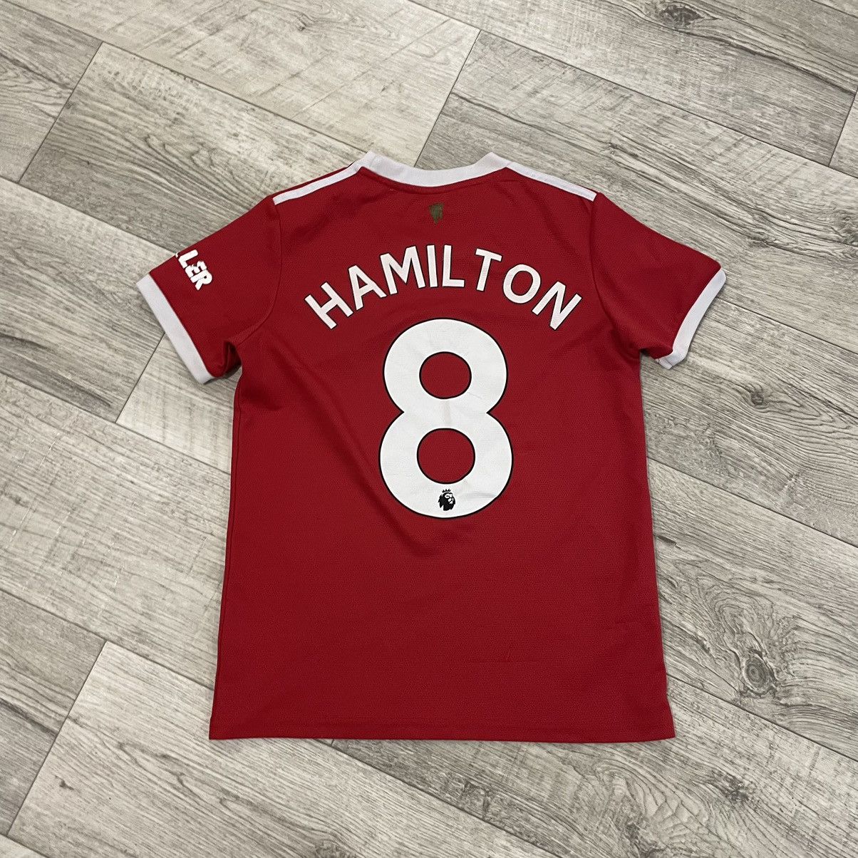 Adidas Vintage ADIDAS HAMILTON 8 Manchester United Team tee jersey Size US XS / EU 42 / 0 - 2 Thumbnail