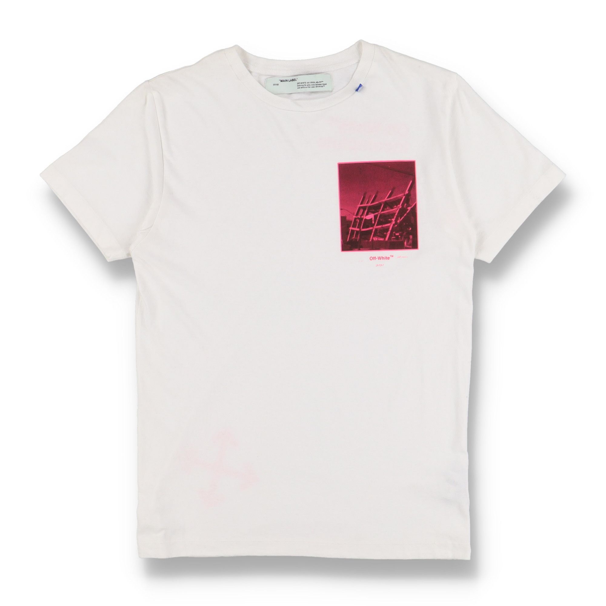 Off-White White Halftone Arrows Logo T-Shirt Size US M / EU 48-50 / 2 - 1 Thumbnail
