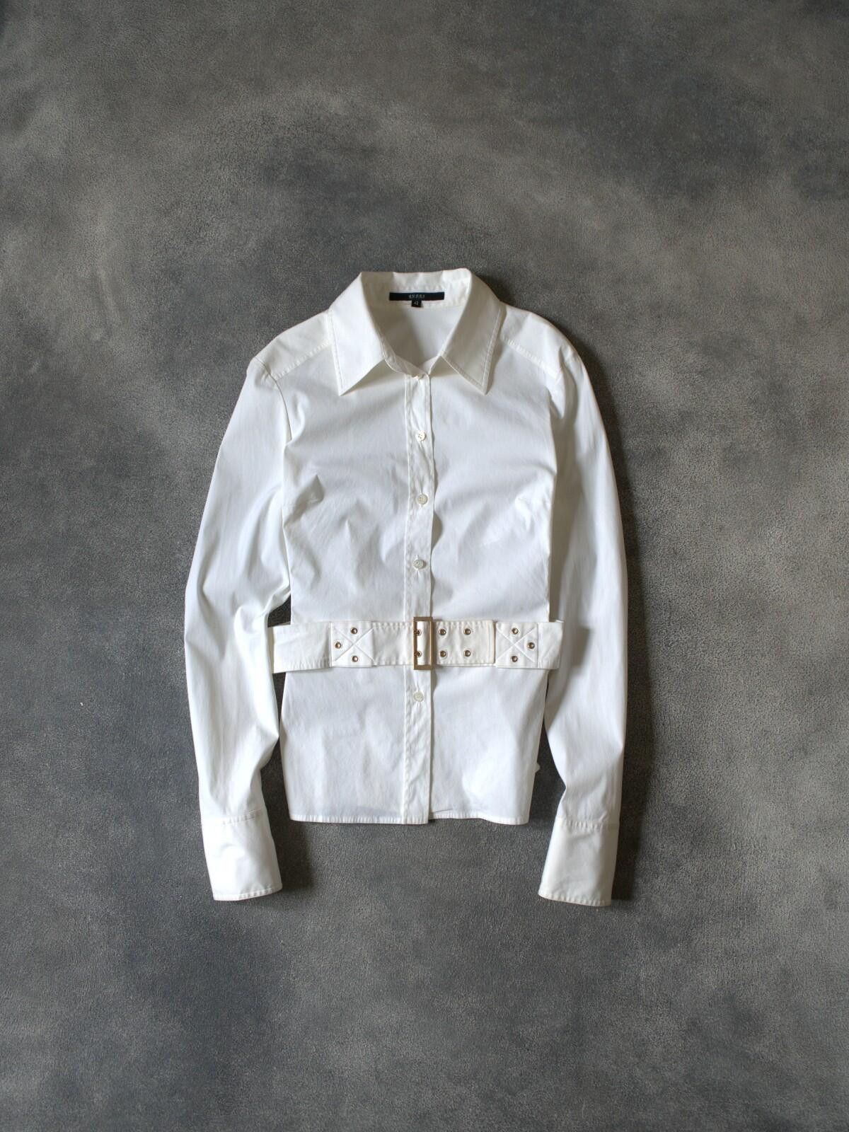Gucci F/W 2003 Gucci By Tom Ford Bondage / Belted Shirt VINTAGE Size XS / US 0-2 / IT 36-38 - 3 Thumbnail