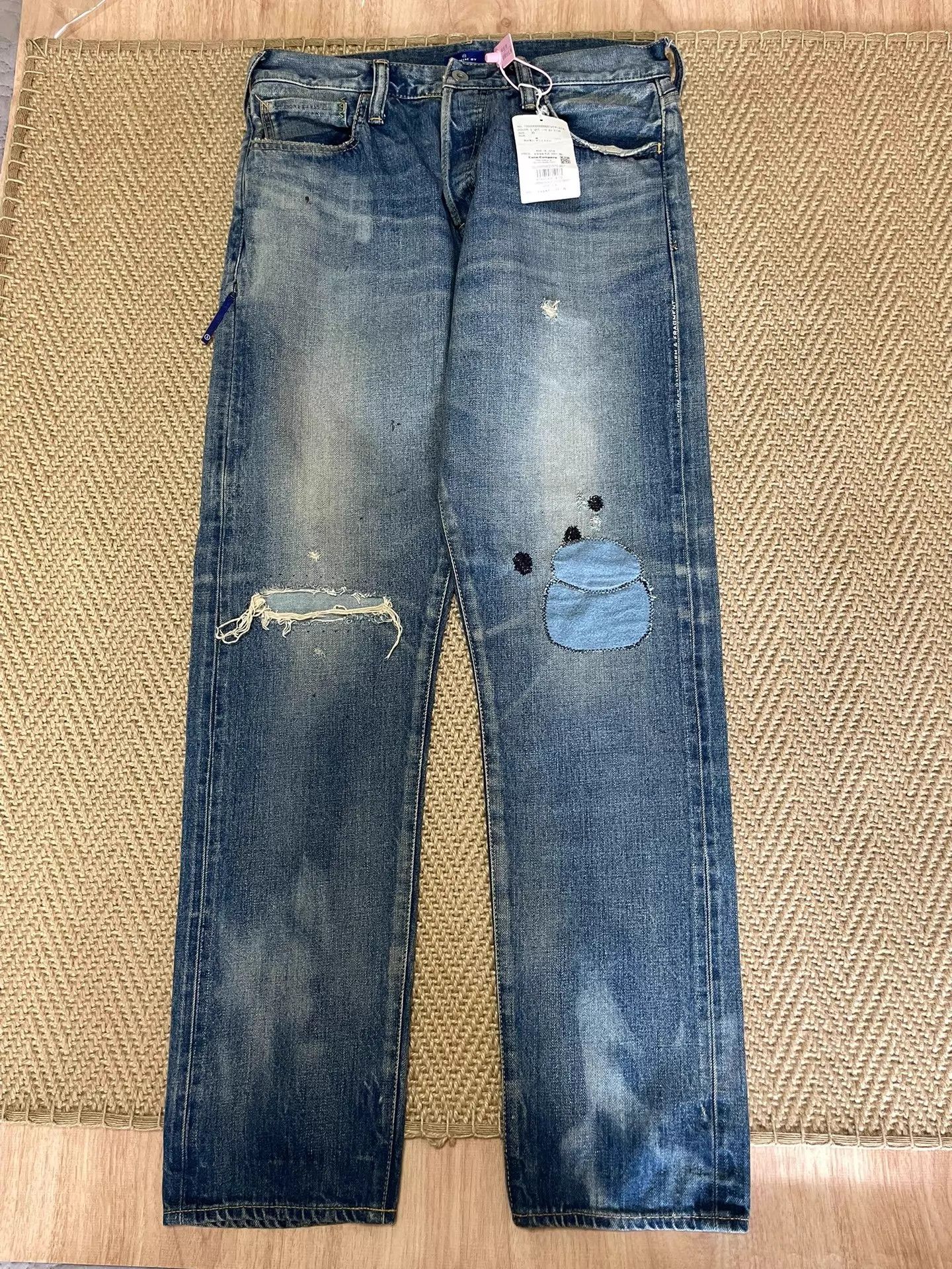 Vanquish VANQUISH FRAGMENT Slash Oil Wash Distress Jeans New Size US 30 / EU 46 - 1 Thumbnail