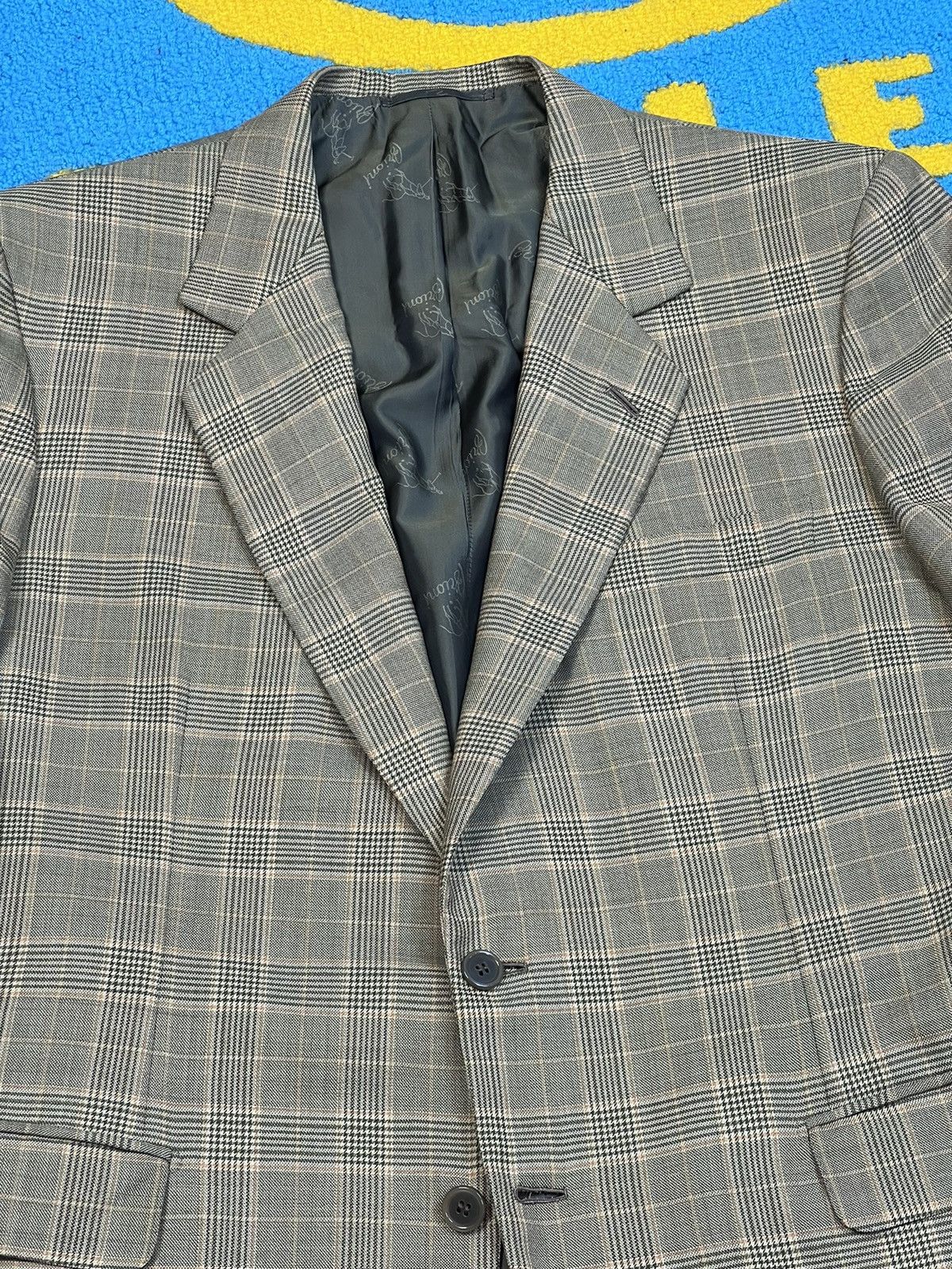 Brioni Brioni Parigi Wool Olive Check Blazer Two Buttons 52 Size 52S - 4 Thumbnail