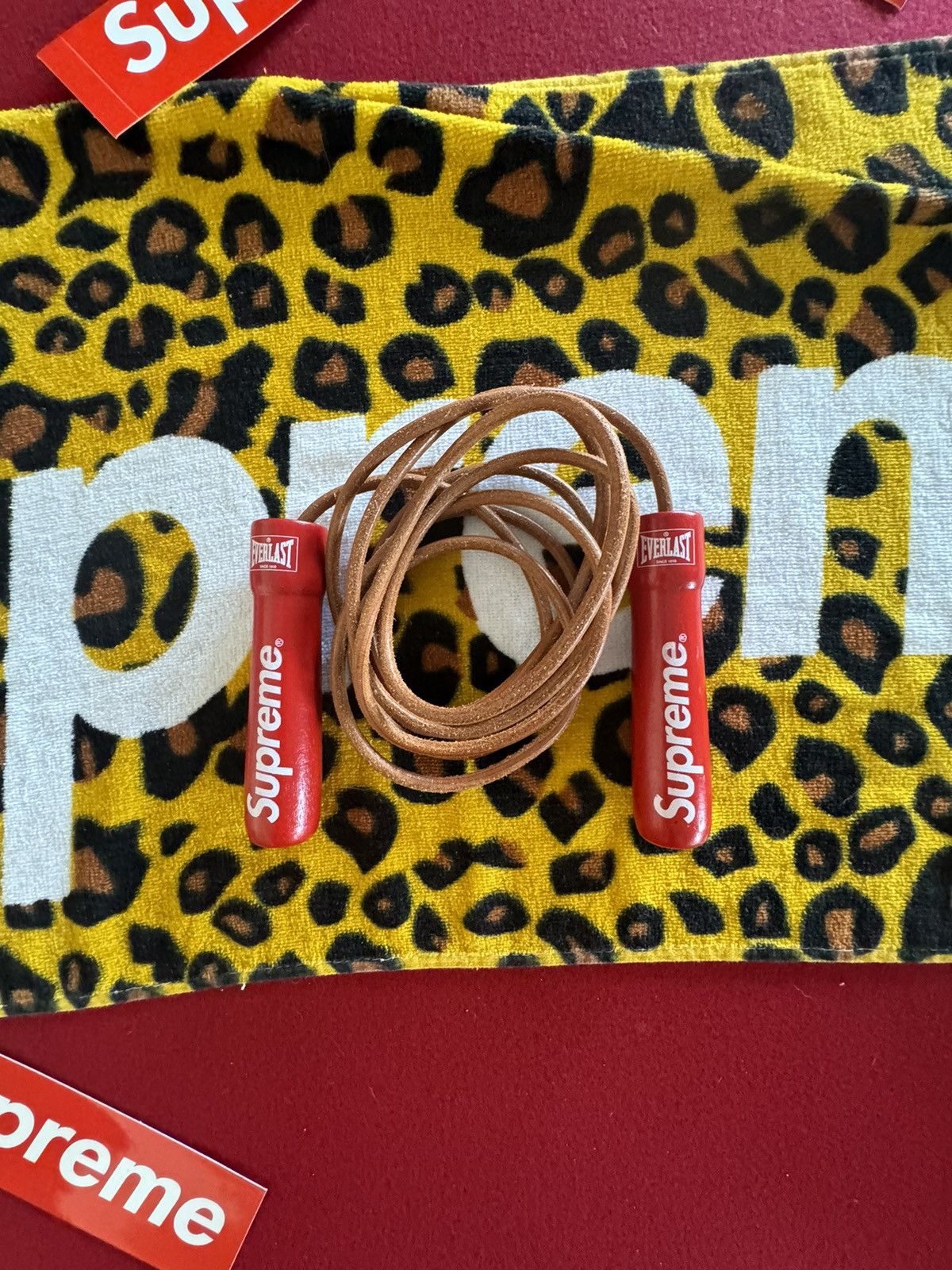 image of Supreme X Everlast Jump Rope in Red, Men's