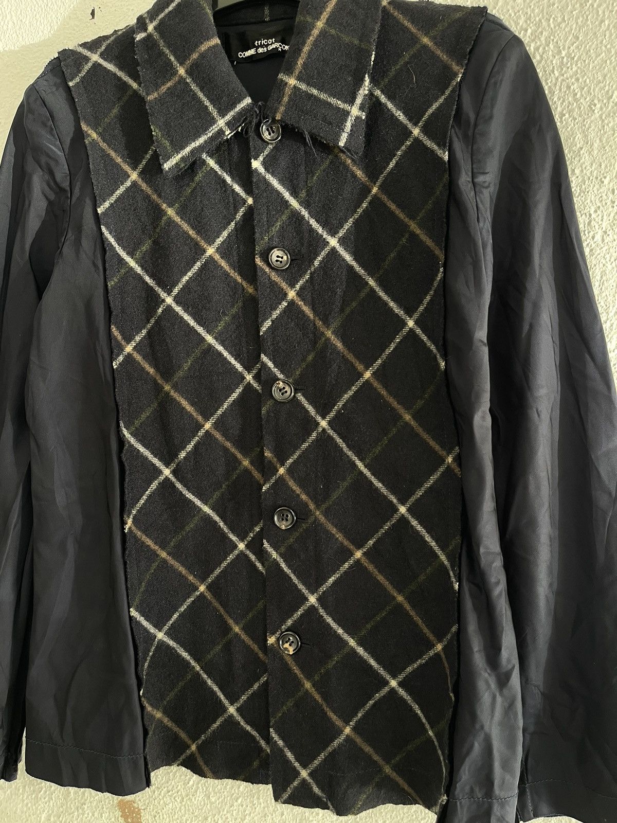 Tricot Comme des Garcons AD2002 Tricot Comme Des Garcons Hybrid Laine Button Shirt Size M / US 6-8 / IT 42-44 - 3 Thumbnail