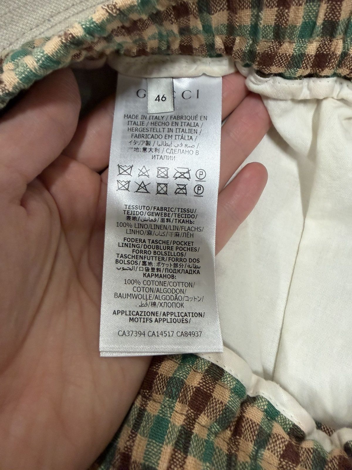 Gucci Gucci Garden Check Embroidery Shorts NEW Size US 30 / EU 46 - 7 Thumbnail