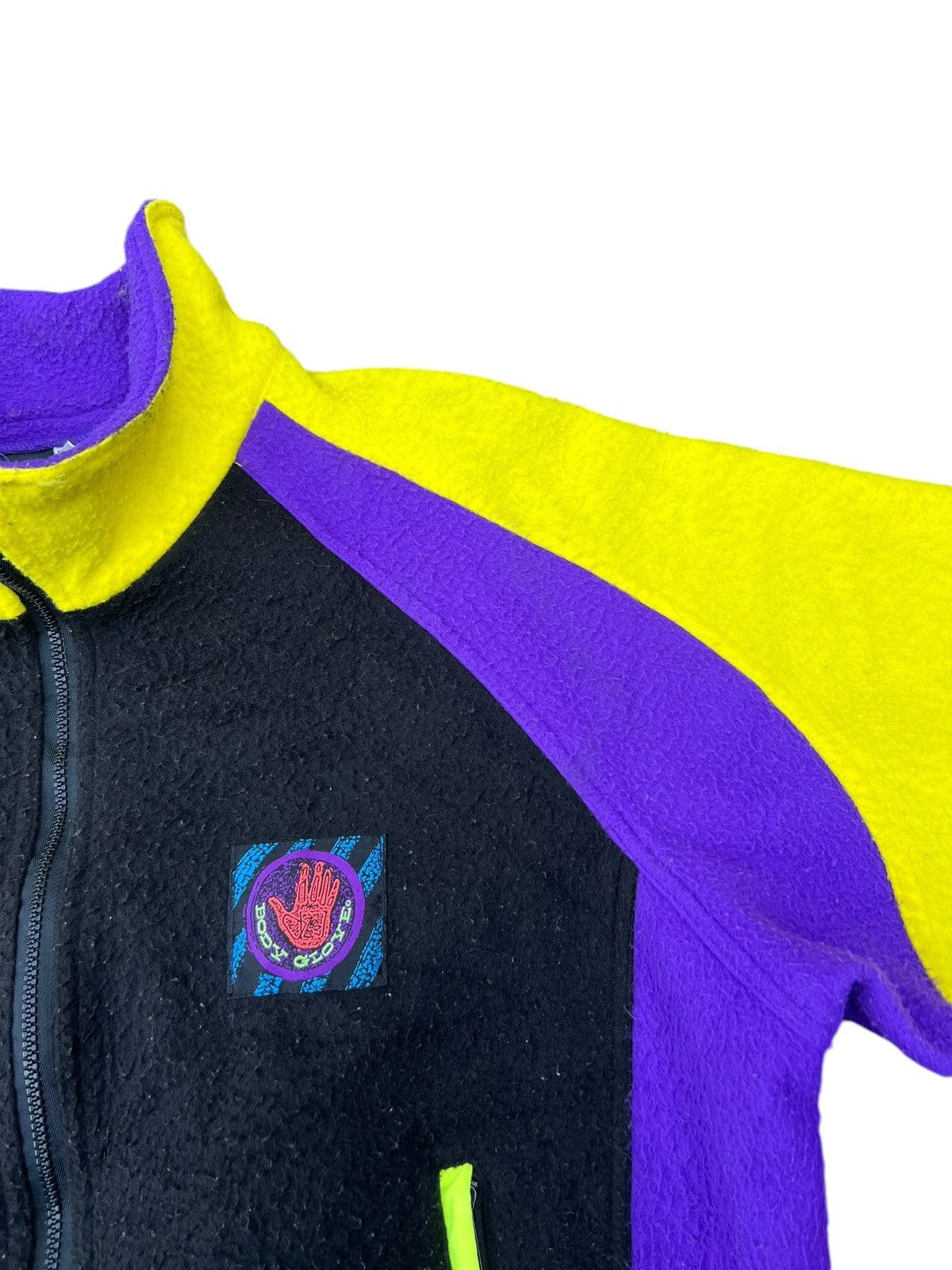 Body Glove × Vintage Vintage 90s Body Glove Colour Block Fleece Sweater Jacket Size US M / EU 48-50 / 2 - 9 Thumbnail