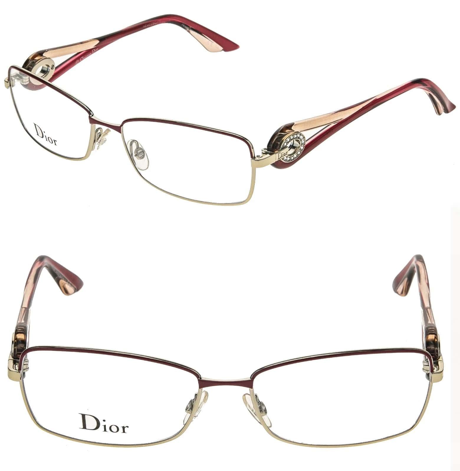Christian Dior Monsieur CHRISTIAN DIOR CD3754 3754 VOLUTE CRYSTAL Silver Red Square Size ONE SIZE - 1 Thumbnail