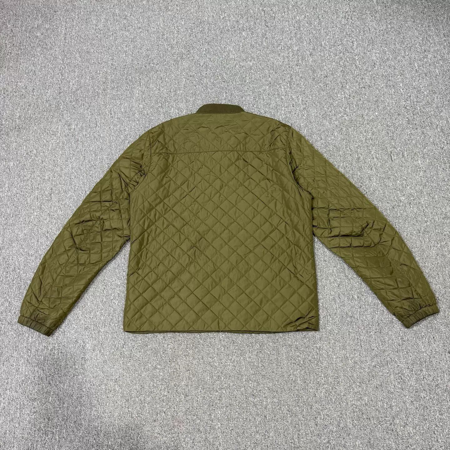 Prada Prada Olive Quilted Triangle Logo Zip Jacket 50 Size US M / EU 48-50 / 2 - 2 Thumbnail