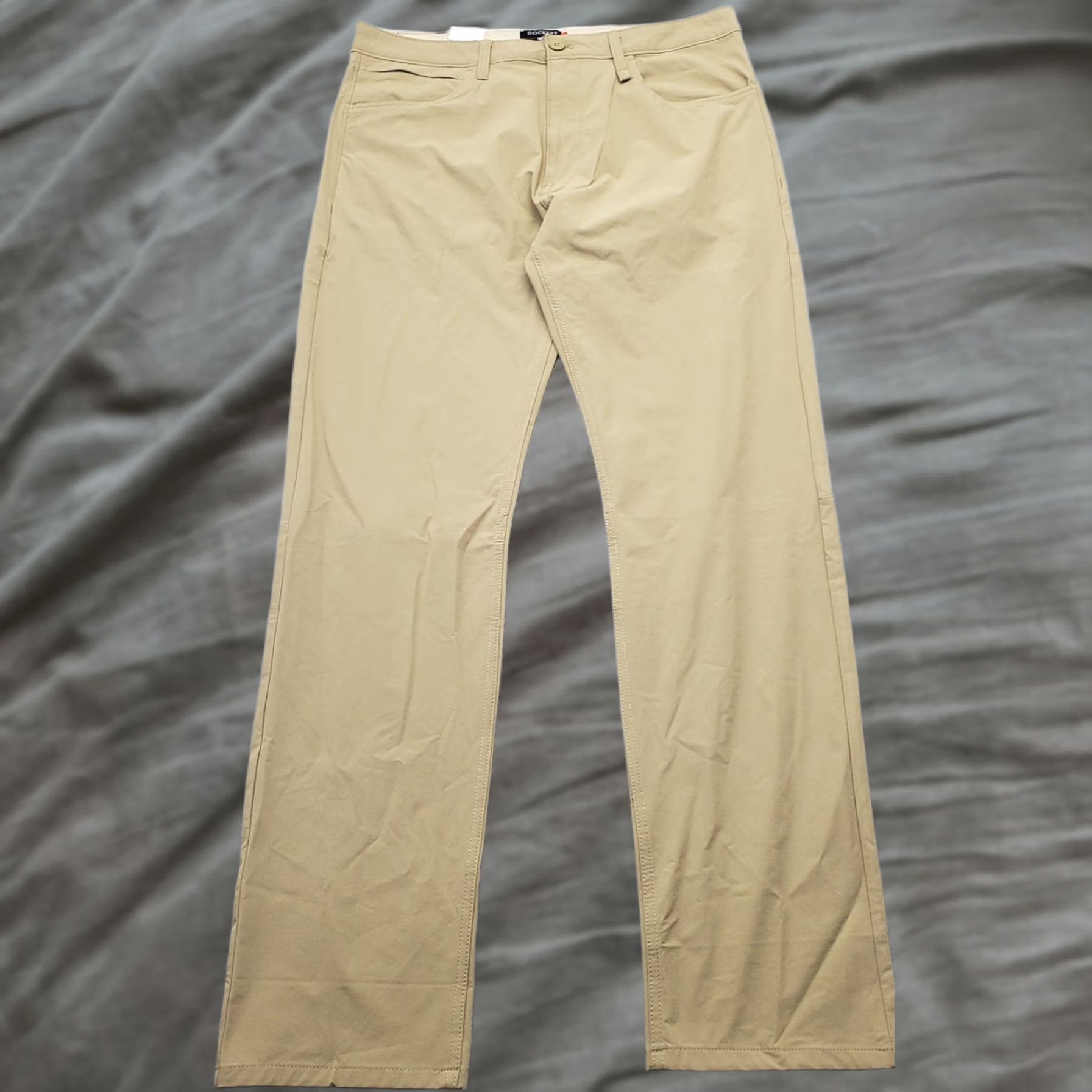 Dockers DOCKERS Men's Pants 34x34 Tan Straight Fit Casual Outdoor Hiking Pockets Button Closure Size US 34 / EU 50 - 1 Thumbnail