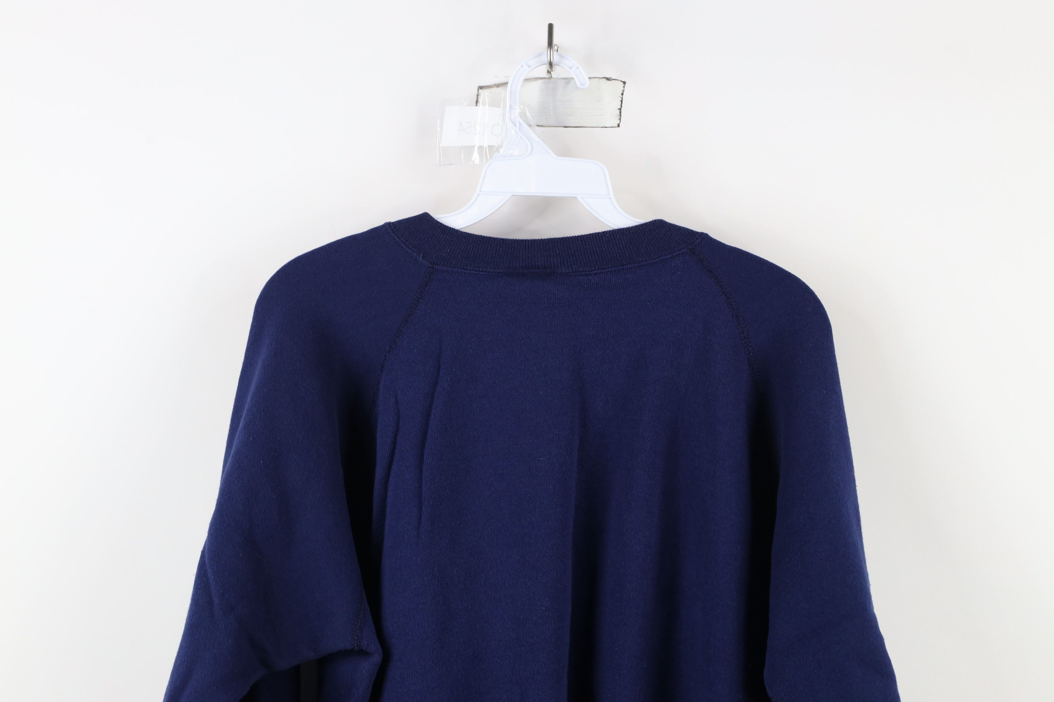 Vintage Vintage 70s 80s Streetwear Crewneck Sweatshirt Blue USA Size XL / US 12-14 / IT 48-50 - 9 Thumbnail