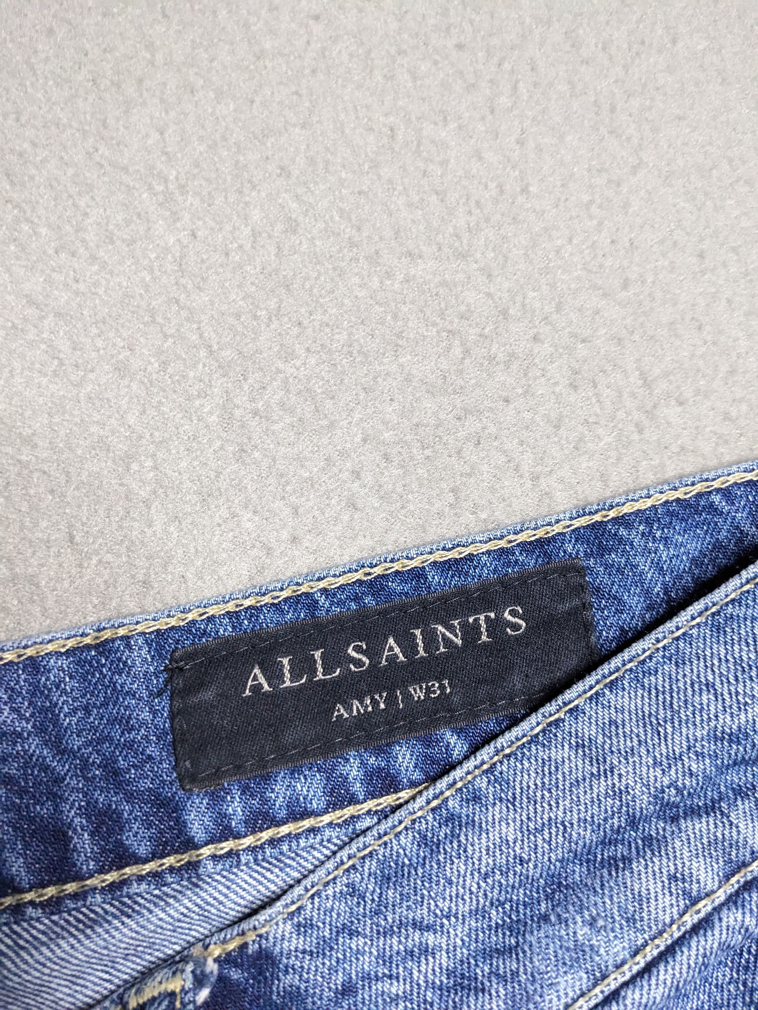 Allsaints All Saints Amy Girlfriend Jeans 33x28 Distressed Straight Size 33" - 14 Thumbnail