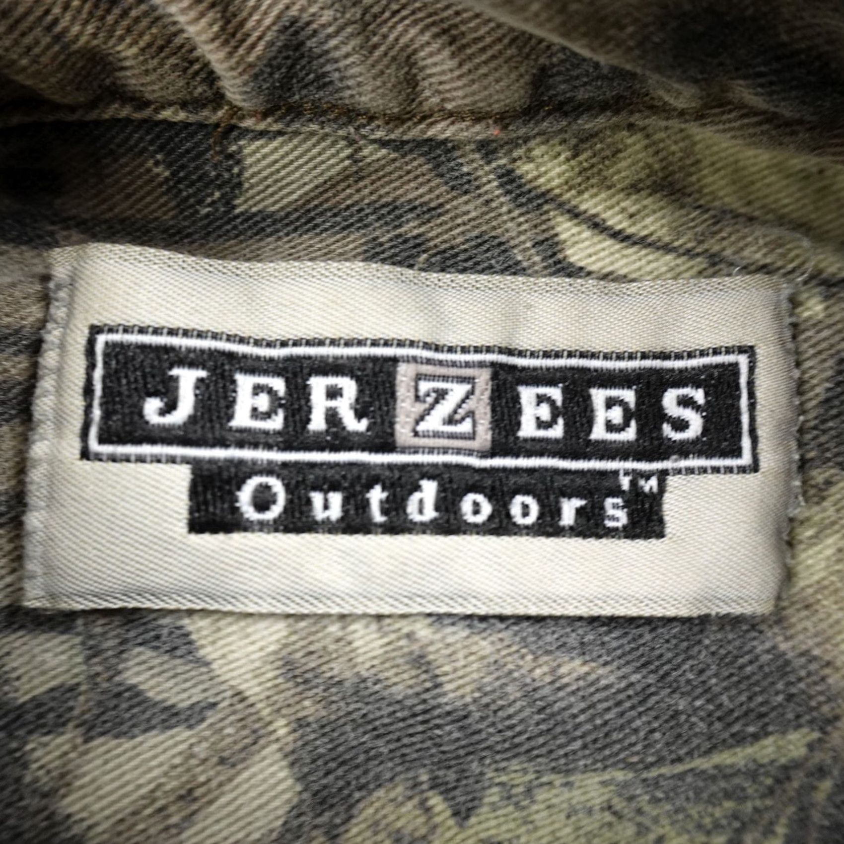 Jerzees VINTAGE Jerzees Shirt Mens M Camouflage Mossy Oak Brown Green Camo Button Up Hunting Outdoors Size US M / EU 48-50 / 2 - 5 Thumbnail