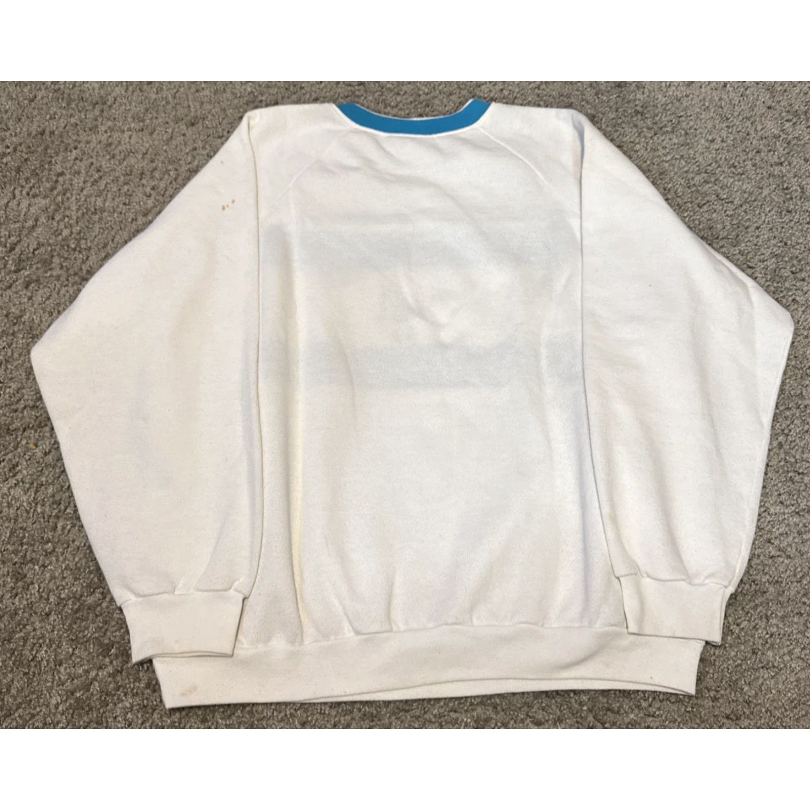 Vintage VINTAGE Golf Sweatshirt Women XL White Teal Blue Knit Accent Great Lakes Apparel Pullover Size XL / US 12-14 / IT 48-50 - 7 Thumbnail