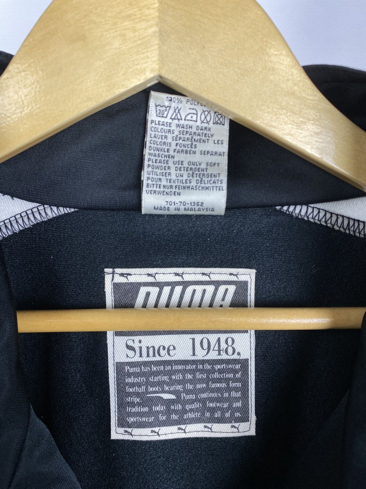 Puma × Vintage Vintage 90’s PUMA Sport Long Sleeve Track Full Zip Jacket S Size US S / EU 44-46 / 1 - 4 Thumbnail