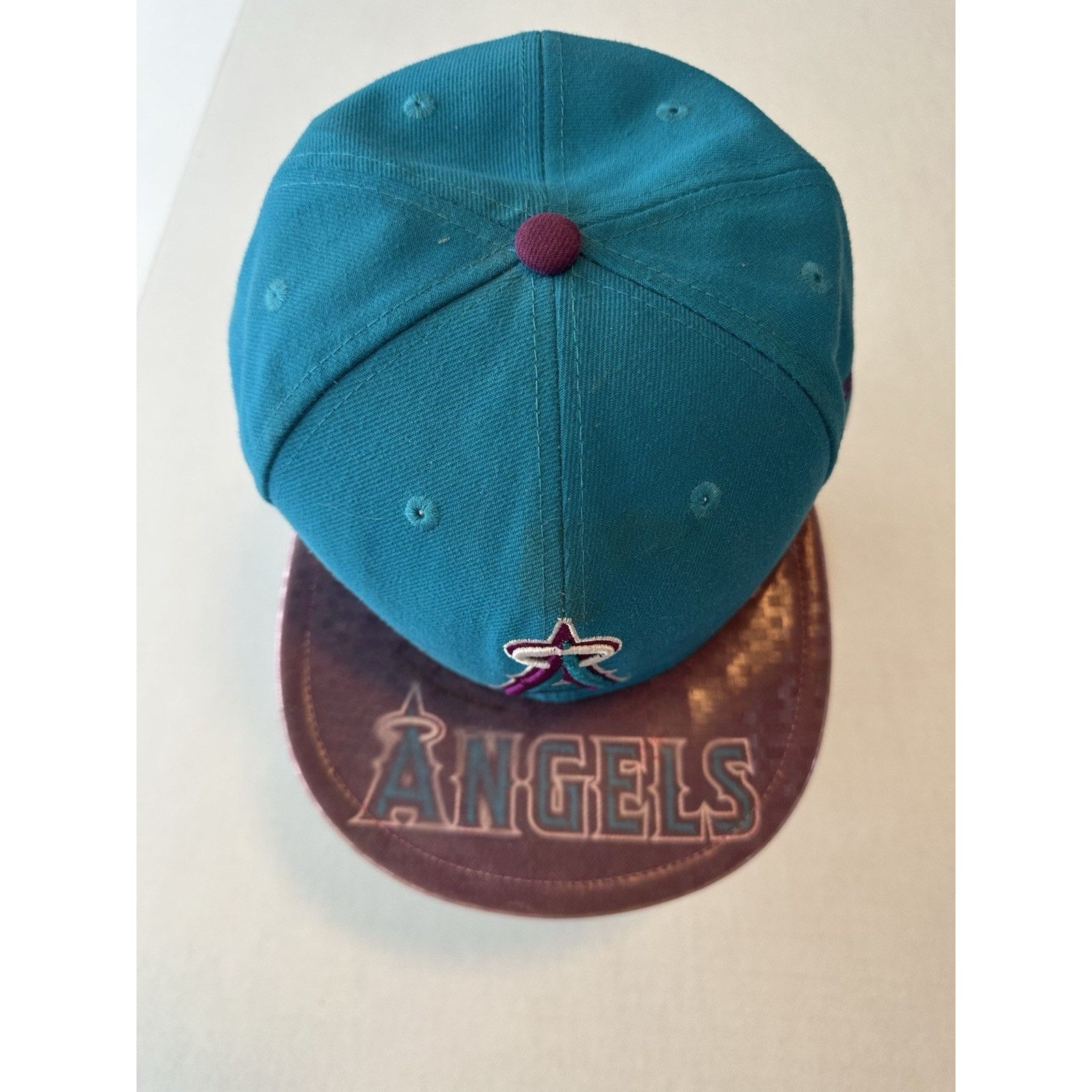 New Era New Era 59fifty 7 3/4 Hat Los Angeles Angels Teal Reflective Size ONE SIZE - 2 Thumbnail