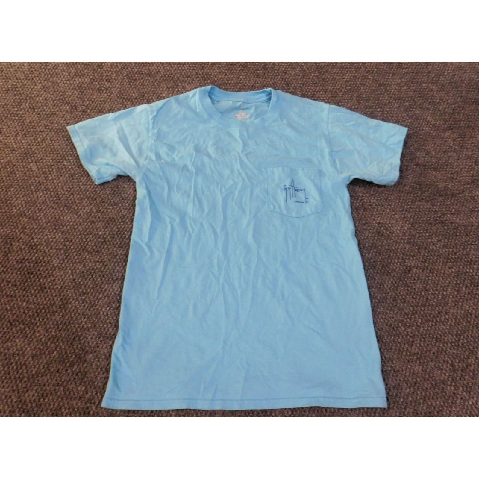 Guy Harvey Guy Harvey T-Shirt Mens Small Blue Pocket Fish Beach Graphic Crew Neck Short Sleeve Cotton Logo Vintage No Size US S / EU 44-46 / 1 - 2 Thumbnail
