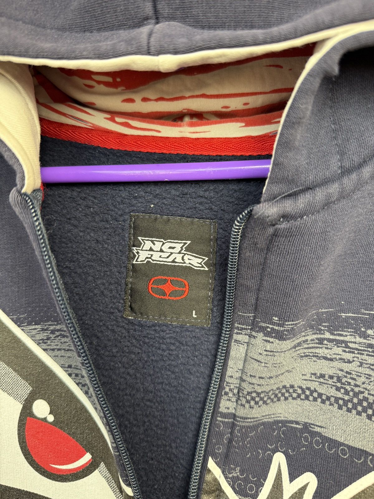 No Fear CRAZY Vintage No Fear Zip-Up Hoodie Size US L / EU 52-54 / 3 - 6 Thumbnail