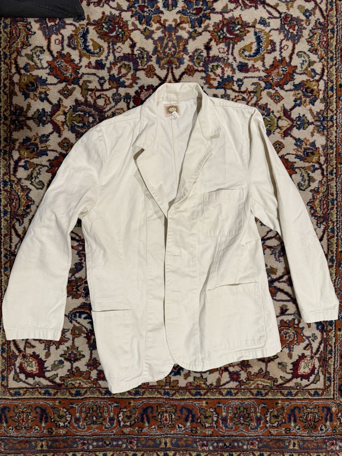 Veste Cifonelli Non Doublée Taille 48 EU - Beige, En Coton Mixte - Neuve Avec étiquettes - Made In Italy