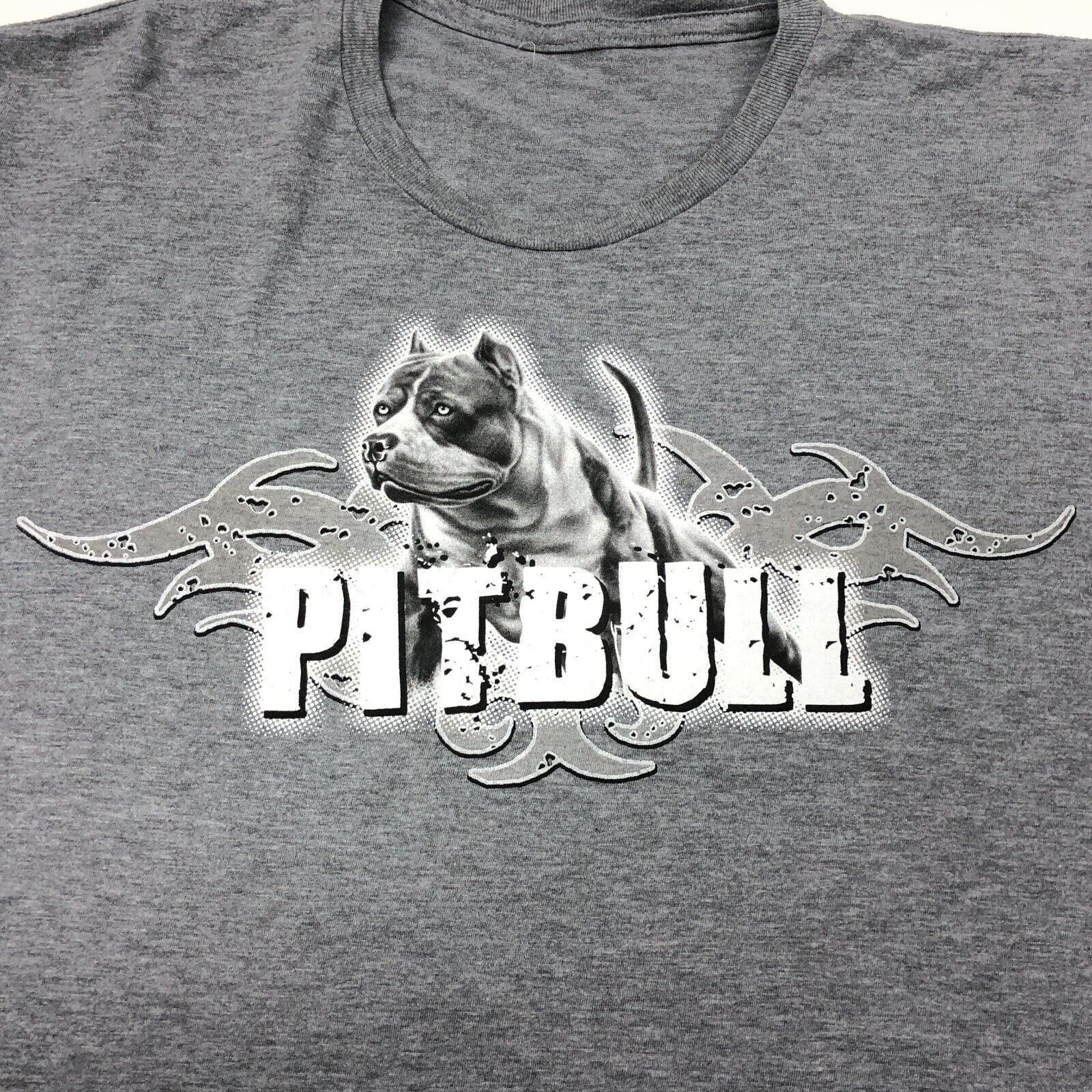 Big Dogs Rude Dogs Pitbull Y2K Graphic Tee T Shirt Gray Size XL Size US XL / EU 56 / 4 - 2 Thumbnail
