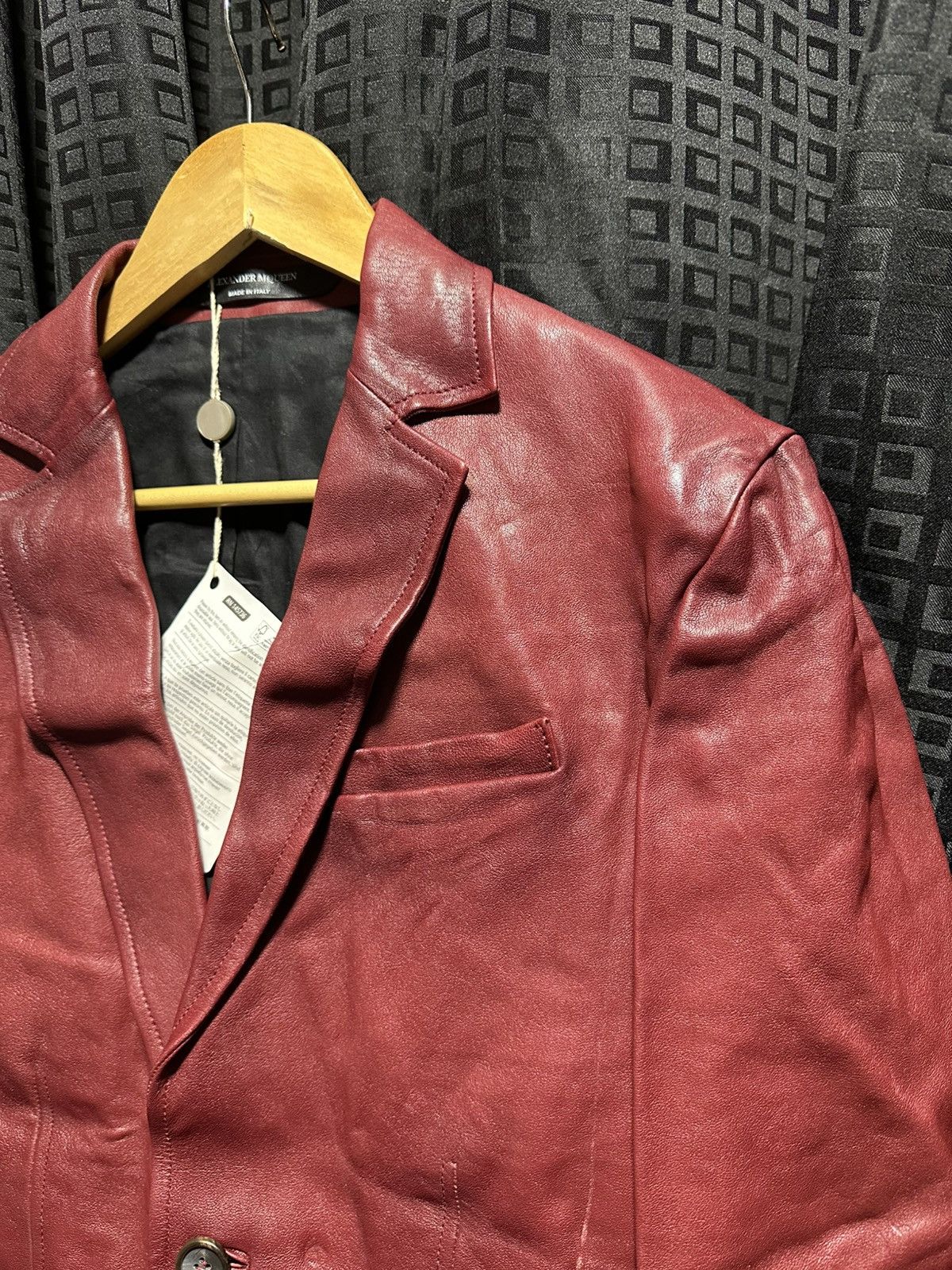 Alexander McQueen Alexan mcqueen leather blazer jacket Size 48L - 2 Thumbnail