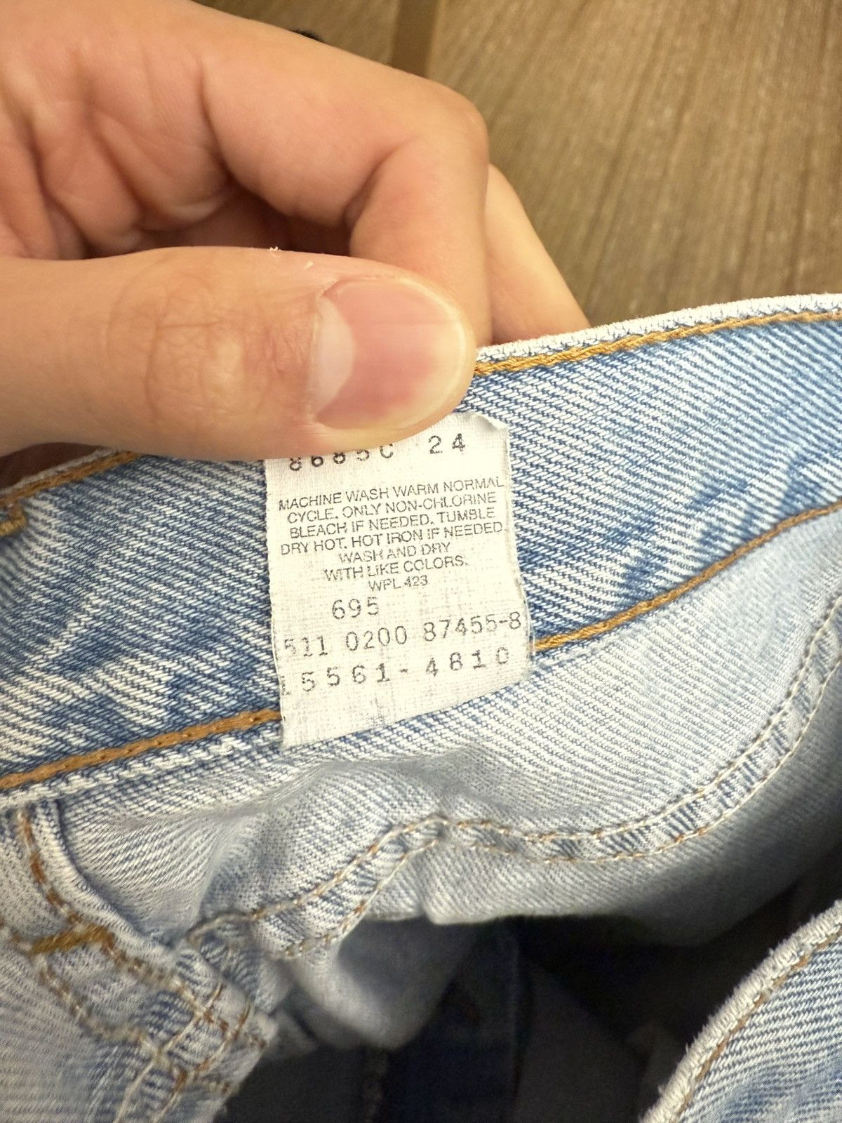 Levi's Vintage Clothing Levi’s 560 TM Light Blue Loose Fit Straight Jeans Size US 32 / EU 48 - 4 Thumbnail