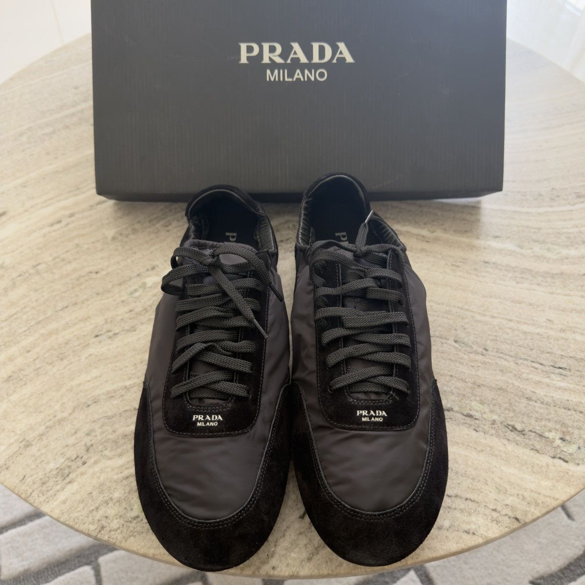 Prada Prada Collapse Re-Nylon/Suede Sneakers 🚫READ DESCRIPTION🚫 Size US 11 / EU 44 - 1 Thumbnail