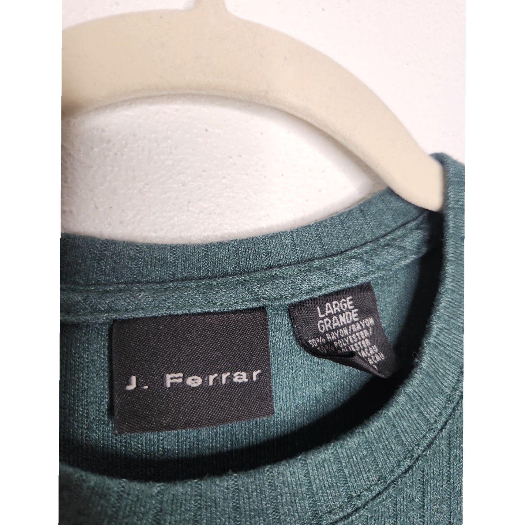 Vintage VINTAGE J. Ferrar Shirt Green Men Large Ribbed Nature Earth Tones Logo? (Note: avoid adding words) Size US L / EU 52-54 / 3 - 3 Thumbnail