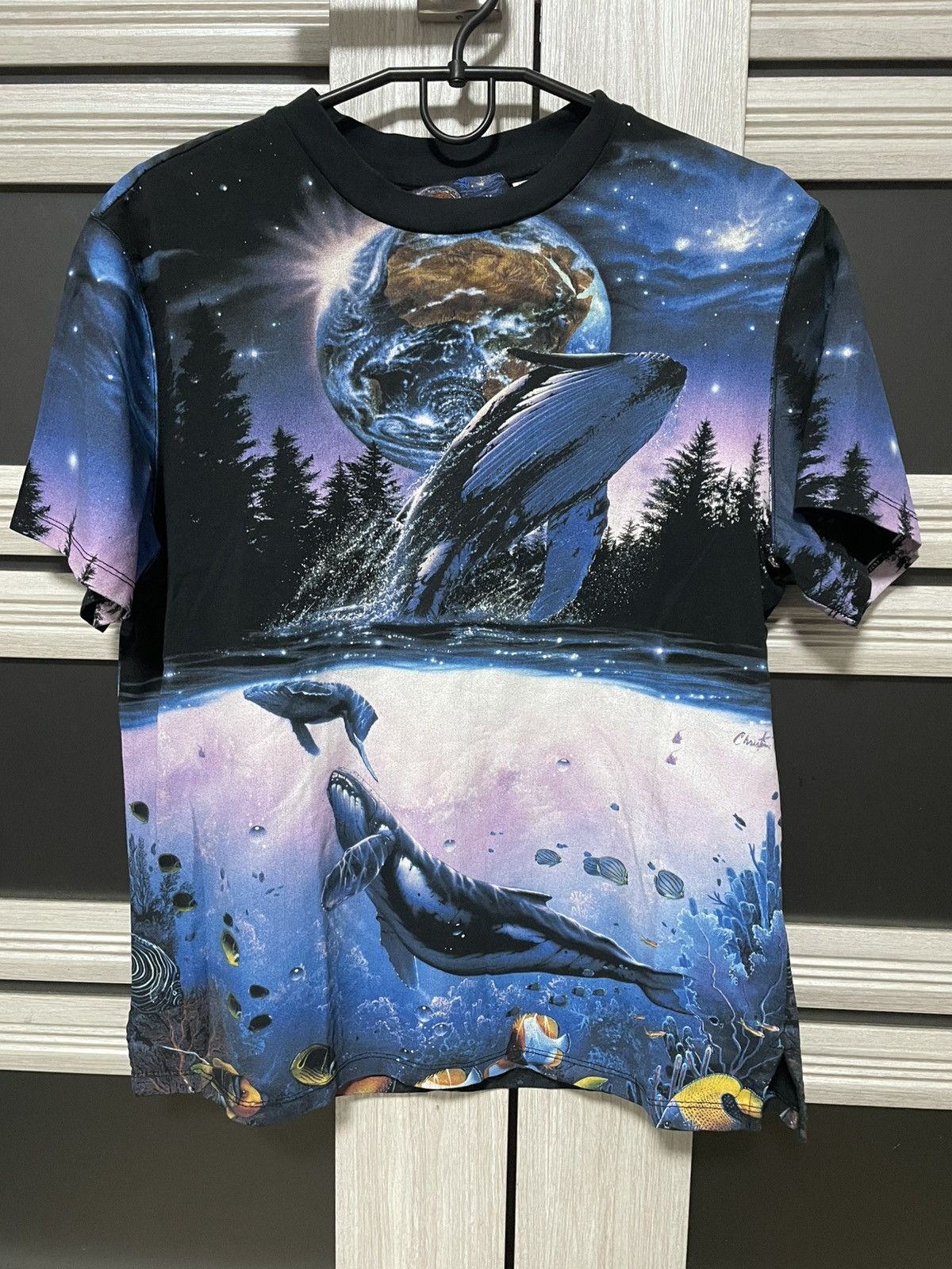 Opening Ceremony Rare Opening Ceremony Christian Riese Lassen Galaxy T Shirt Size US S / EU 44-46 / 1 - 2 Thumbnail
