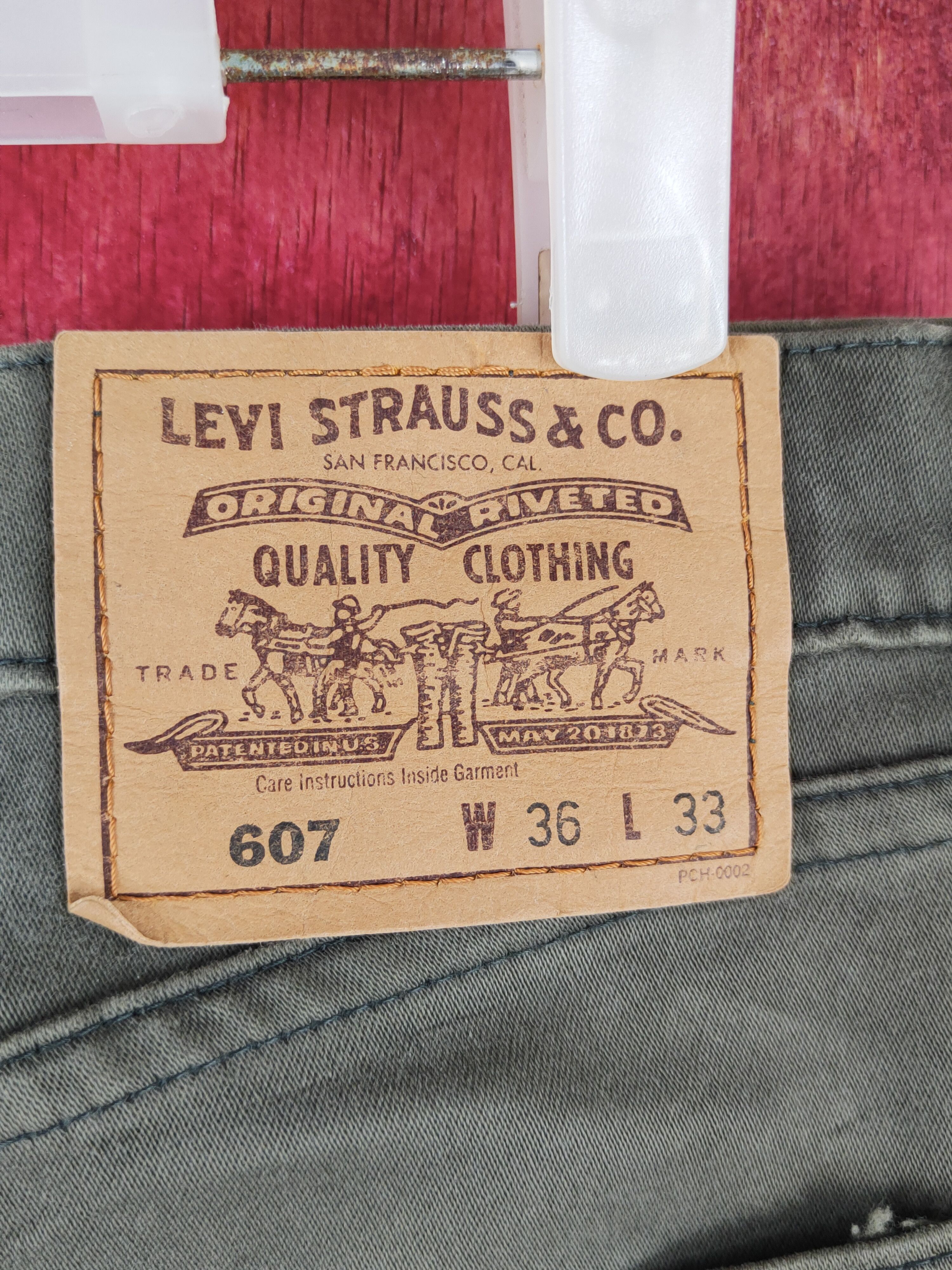 Levi's Levi's Brown Faded Ripped Multipocket Casual Pants #S1717 Size US 35 - 9 Thumbnail
