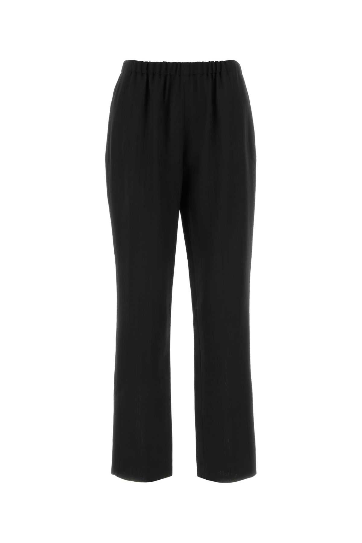 Loulou de Saison Black Jersey Scot Pant Size 25" / US 0 / IT 36 - 1 Thumbnail