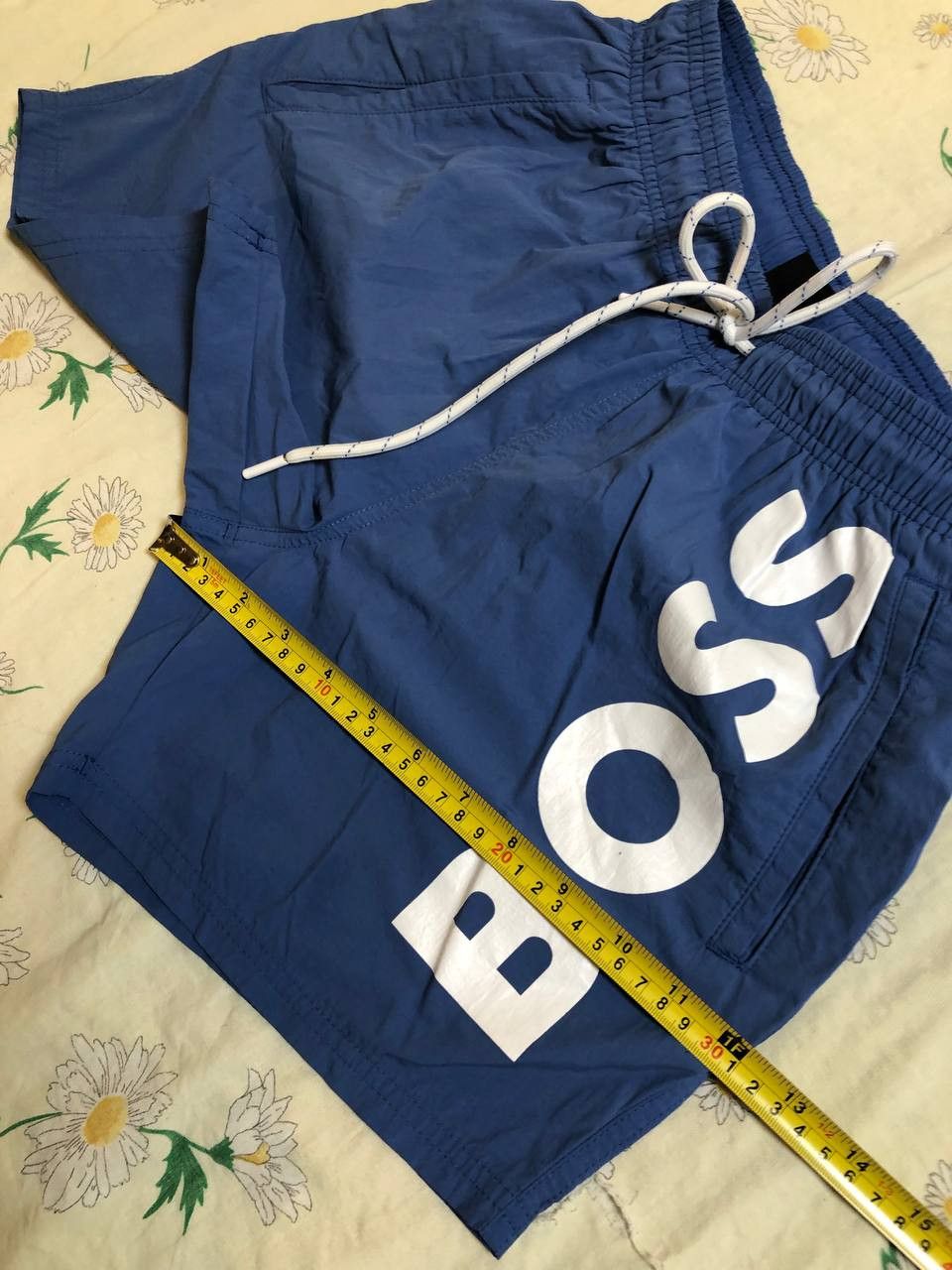 Hugo Boss Men's HUGO BOSS Sea Blue Swim Trunks Swimsuit Logo Size US 28 / EU 44 - 4 Thumbnail