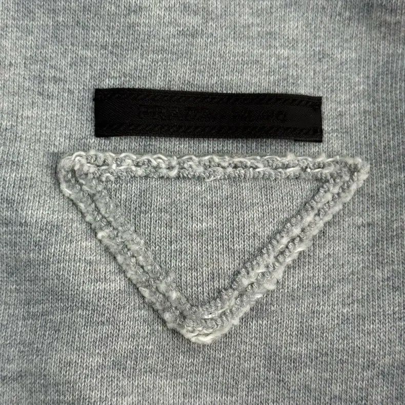 Other Prada Gray cloth triangle standard hooded sweatshirt jacke Size US S / EU 44-46 / 1 - 8 Thumbnail