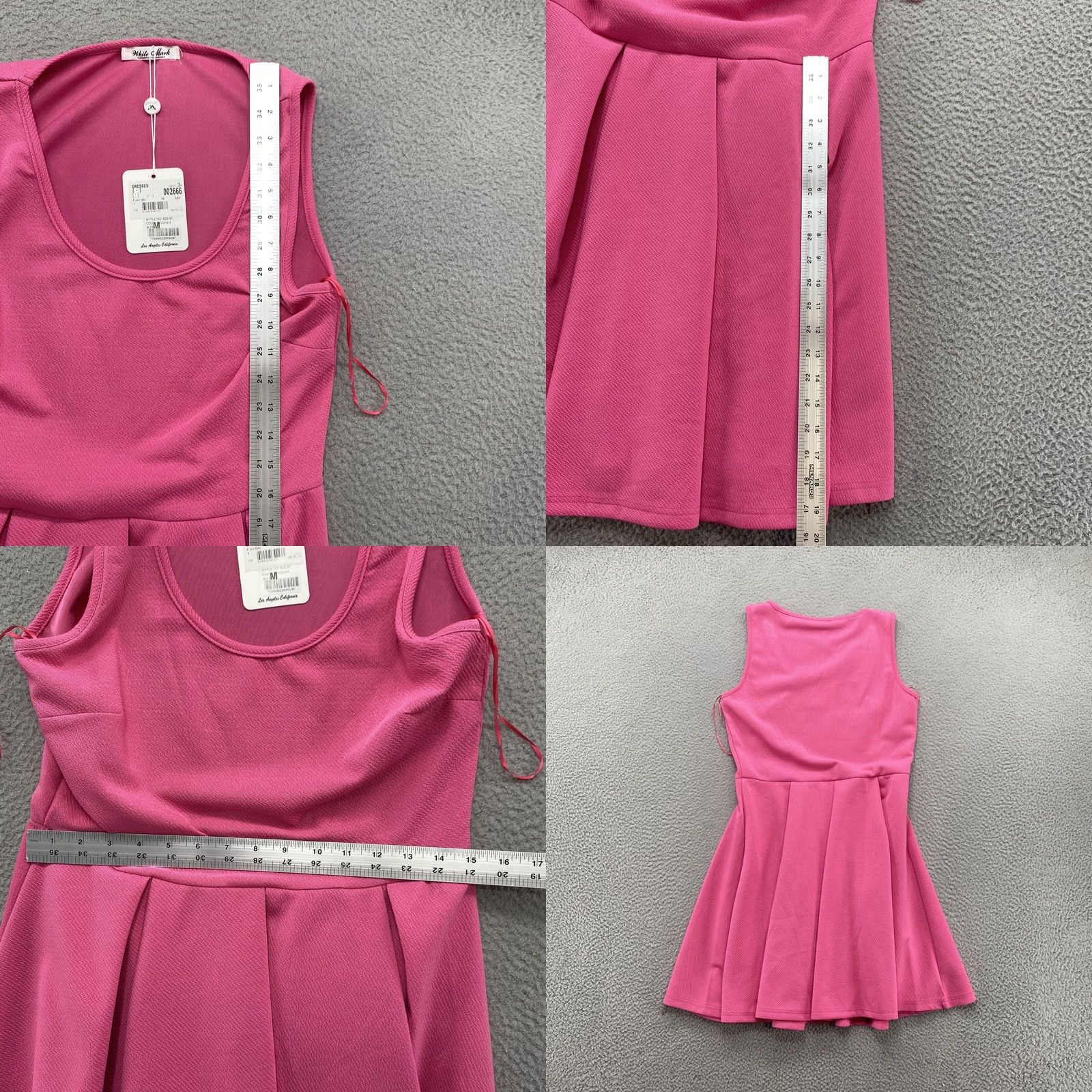 White Mark White Mark Women’s Pink Sleeveless Fit & Flare Dress in Size M NEW Size M / US 6-8 / IT 42-44 - 8 Thumbnail