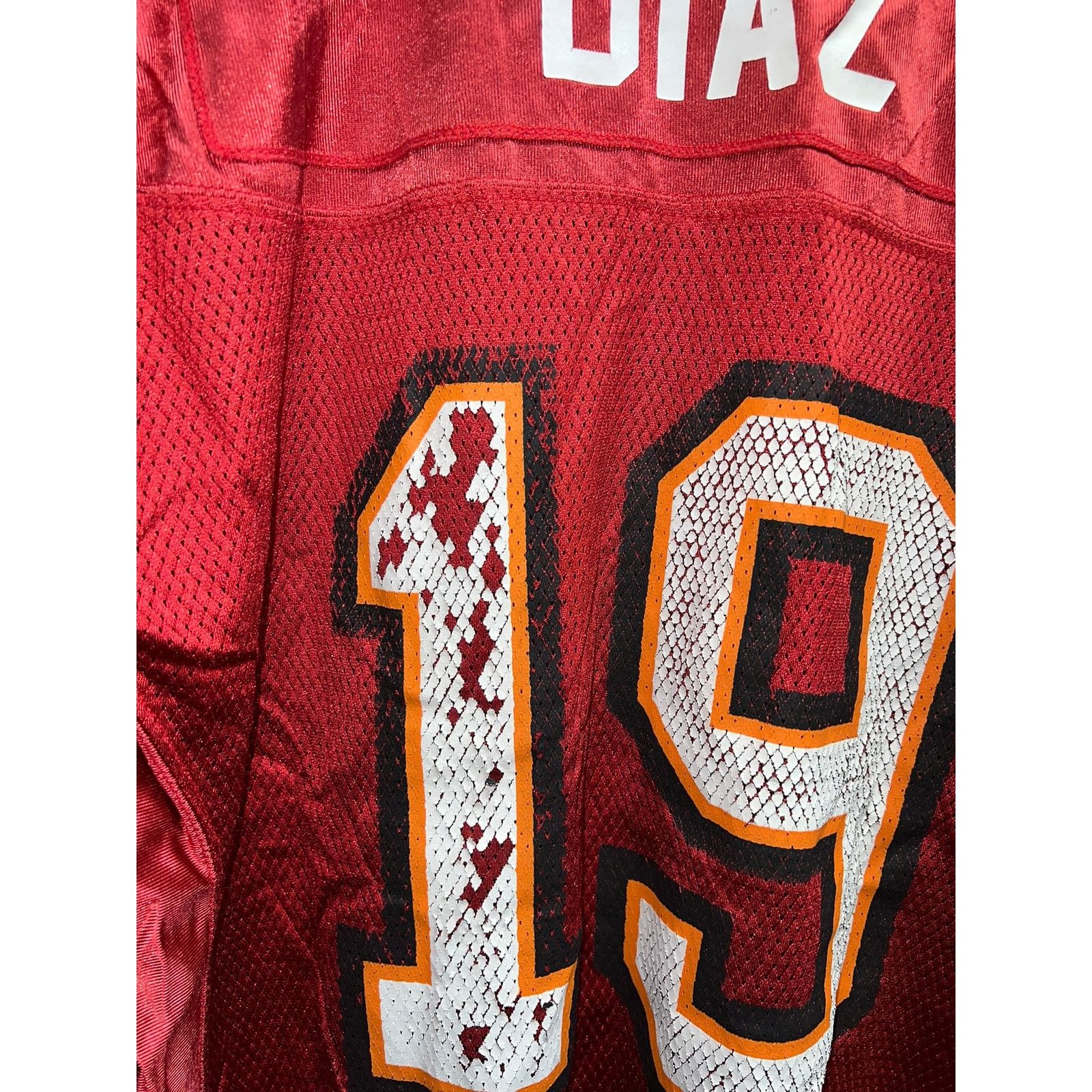 Reebok Reebok Tampa Buy Bucs #19 Diaz Red Football NFL Jersey L Size US L / EU 52-54 / 3 - 9 Thumbnail