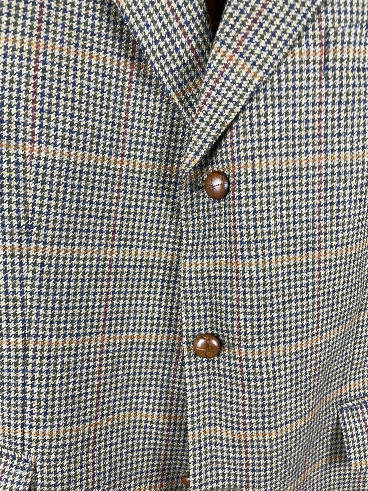 Burberry Burberry London luxury wool tweed Houndstooth blazer size 26 Size 46R - 6 Thumbnail