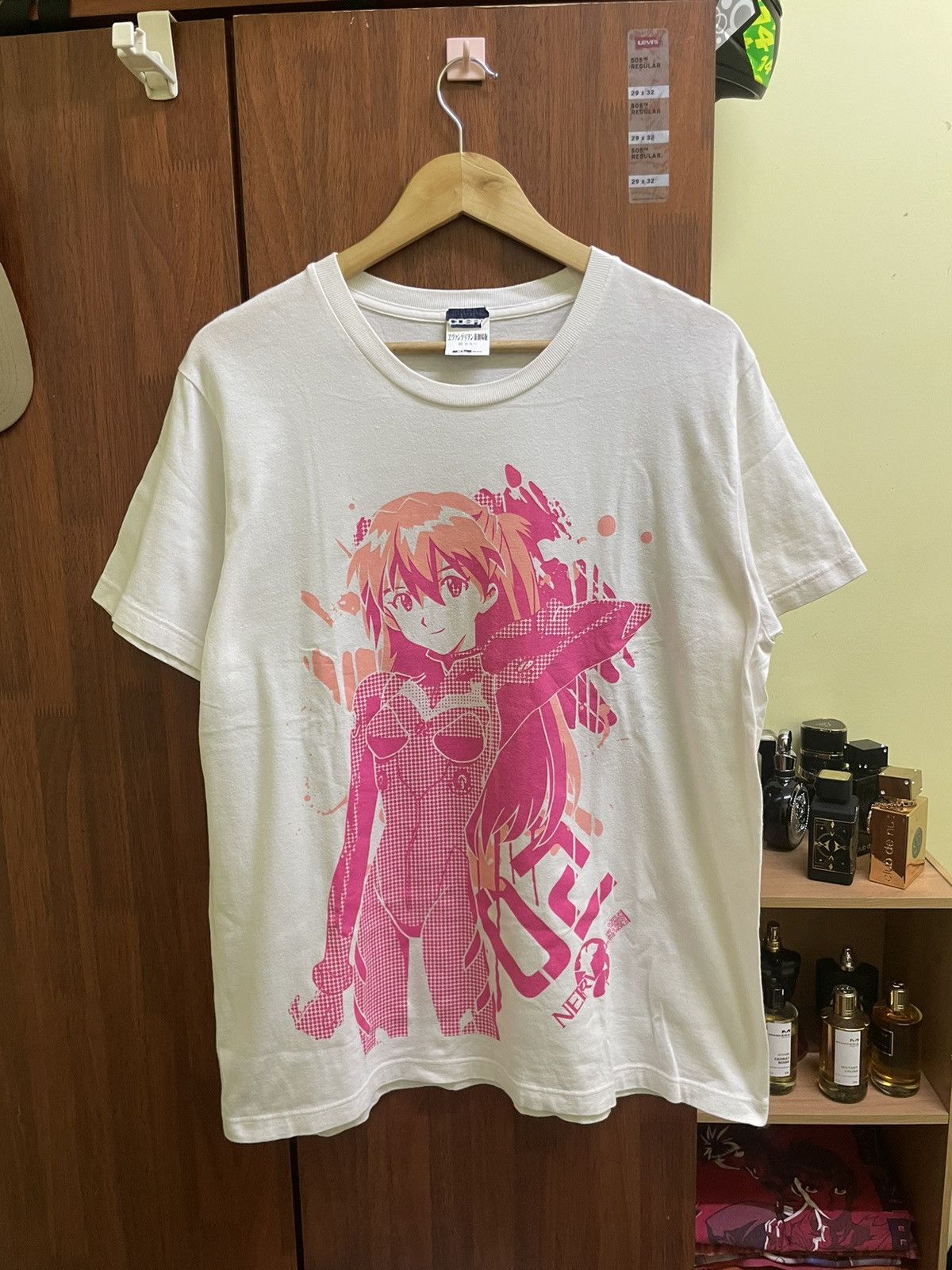 Anime × Japanese Brand × Vintage RARE EVANGELION ASUKA LANGLEY WAIFU ANIME TSHIRT Size US XL / EU 56 / 4 - 1 Thumbnail