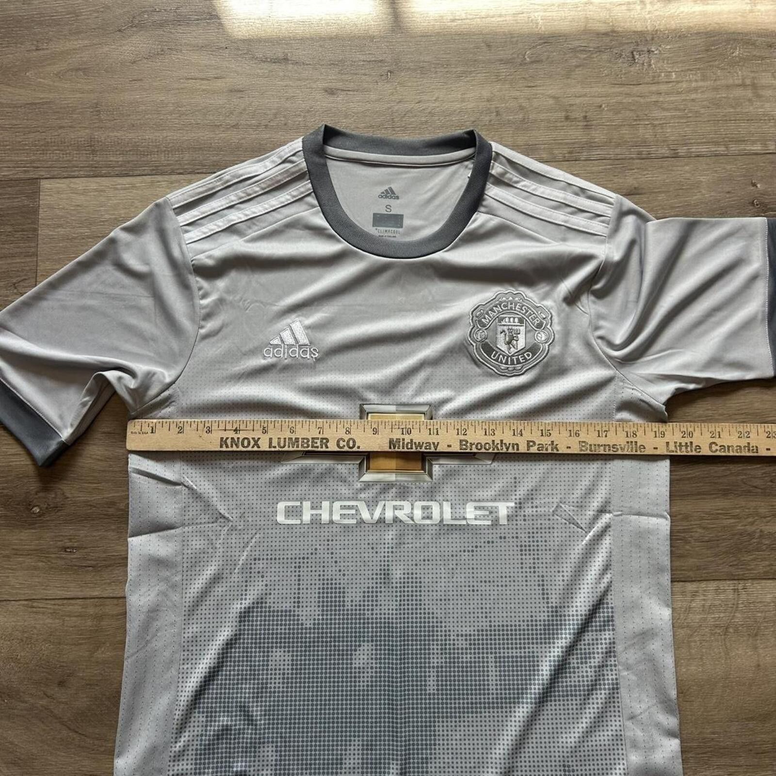 Adidas Adidas Men's Grey and Blue Tshirt Size US S / EU 44-46 / 1 - 7 Thumbnail