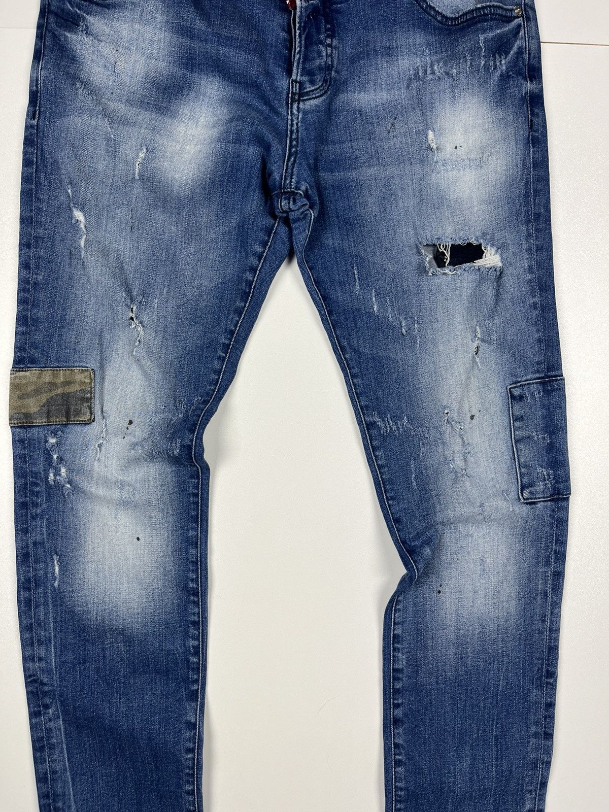 Dsquared2 Vintage Dsquared2 508 Cool Slim Lyc Distressed Denim Pants Size US 34 / EU 50 - 3 Thumbnail