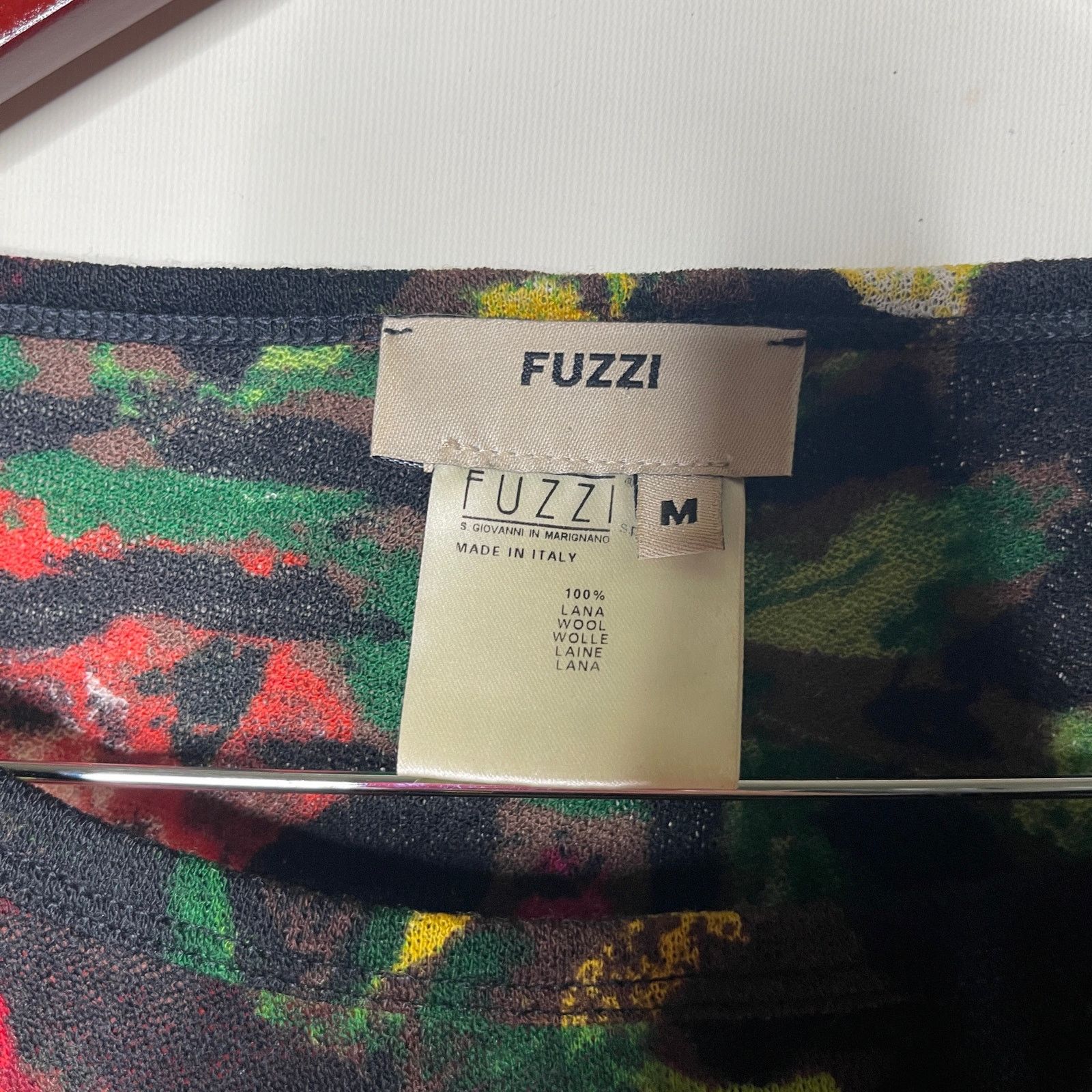 FUZZI Fuzzi black wool see through floral long sleeve top sz M Size M / US 6-8 / IT 42-44 - 3 Thumbnail