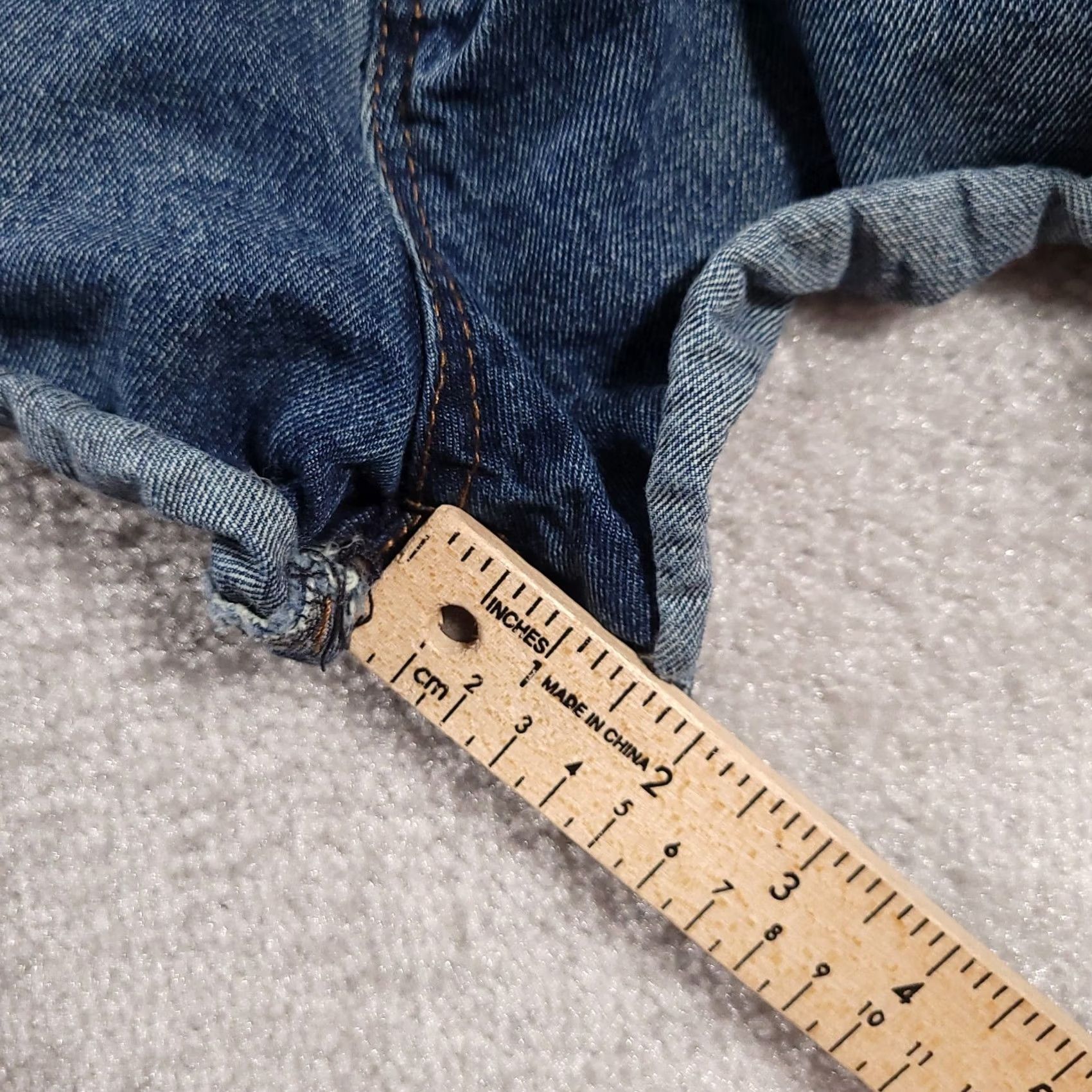 Denime Refuge Shorts Womens Size 2 Blue Denim Cut Off Distressed Hot Pants Shirt? Size 26" / US 2 / IT 38 - 5 Thumbnail