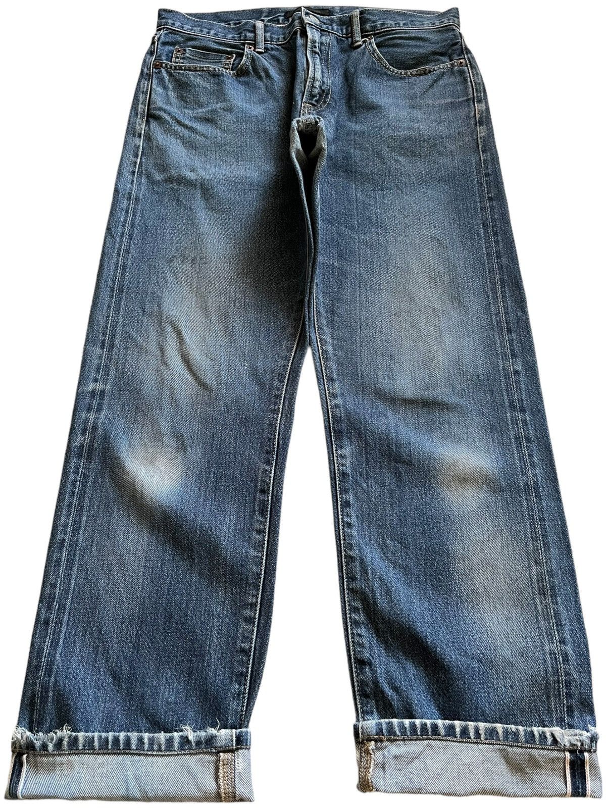 Vintage Japanese Uniqlo Selvedge Blue Denim Jeans