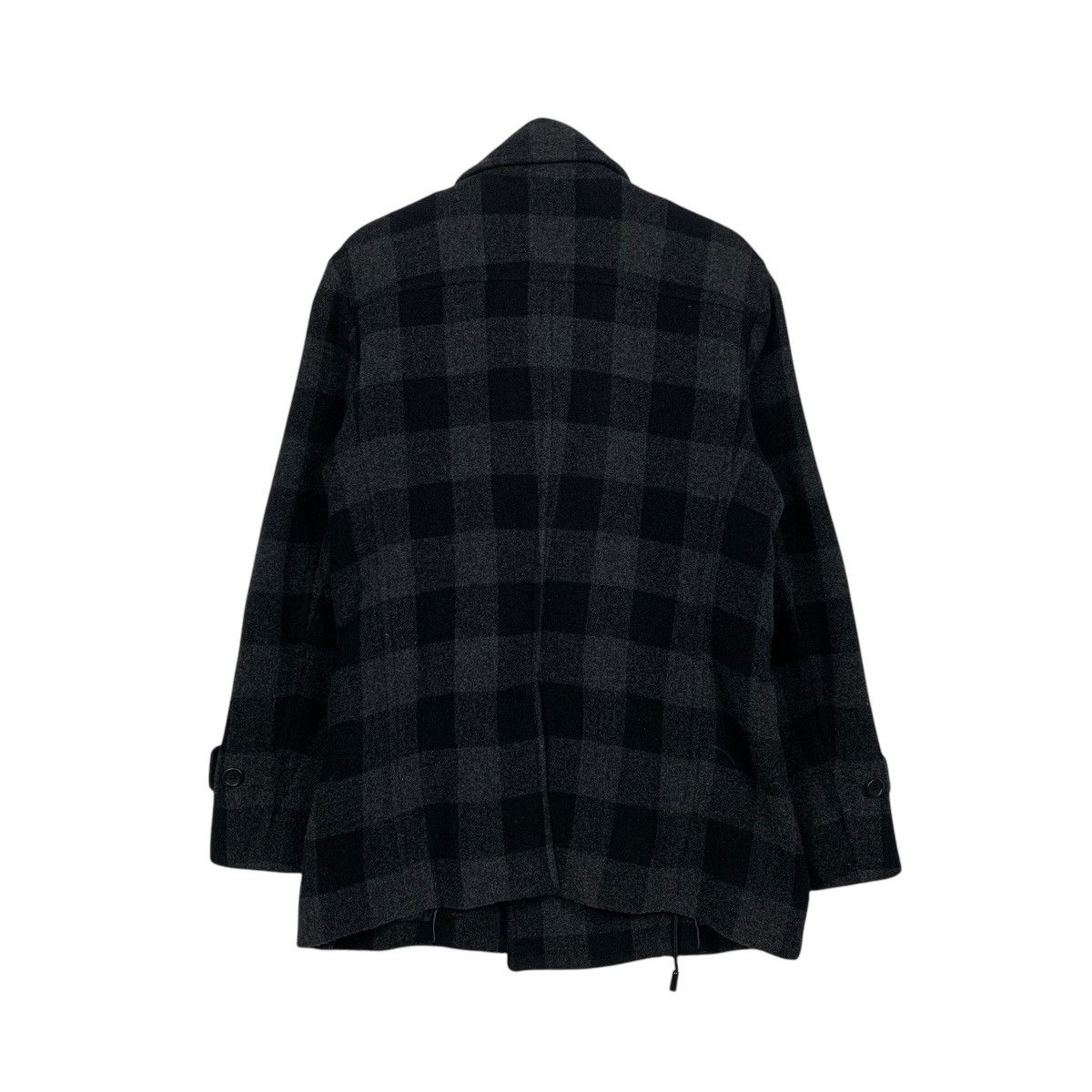 Japanese Brand Uniqlo Wool Collection Tartan Double Breasted Jacket Size US L / EU 52-54 / 3 - 7 Thumbnail
