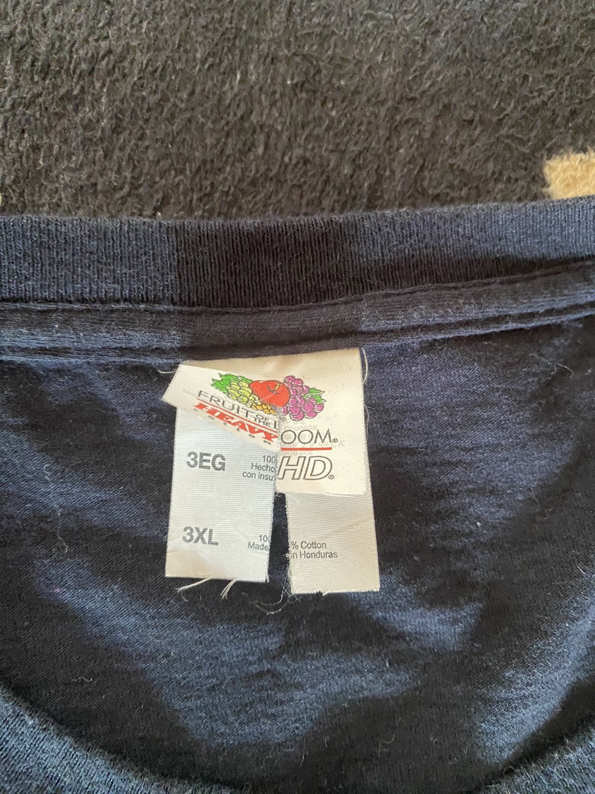 Vintage Fruit Of The Loom Overprint Skull Style Size US XXL / EU 58 / 5 - 6 Thumbnail