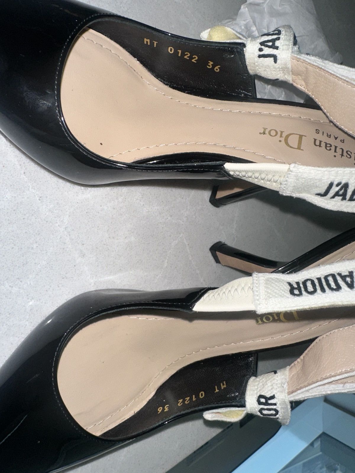 Dior Dior Black Patent Leather Slingback Pumps Size US 6 / IT 36 - 11 Thumbnail