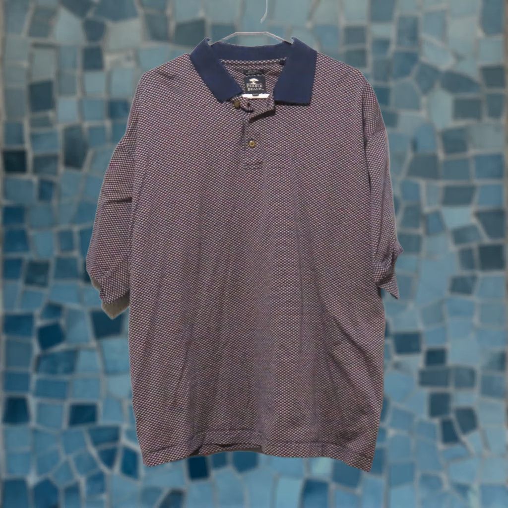 Vintage VINTAGE Pebble Beach Polo Shirt Men XXL 60's Mercerized Cotton Blue NEW Size US XXL / EU 58 / 5 - 1 Thumbnail