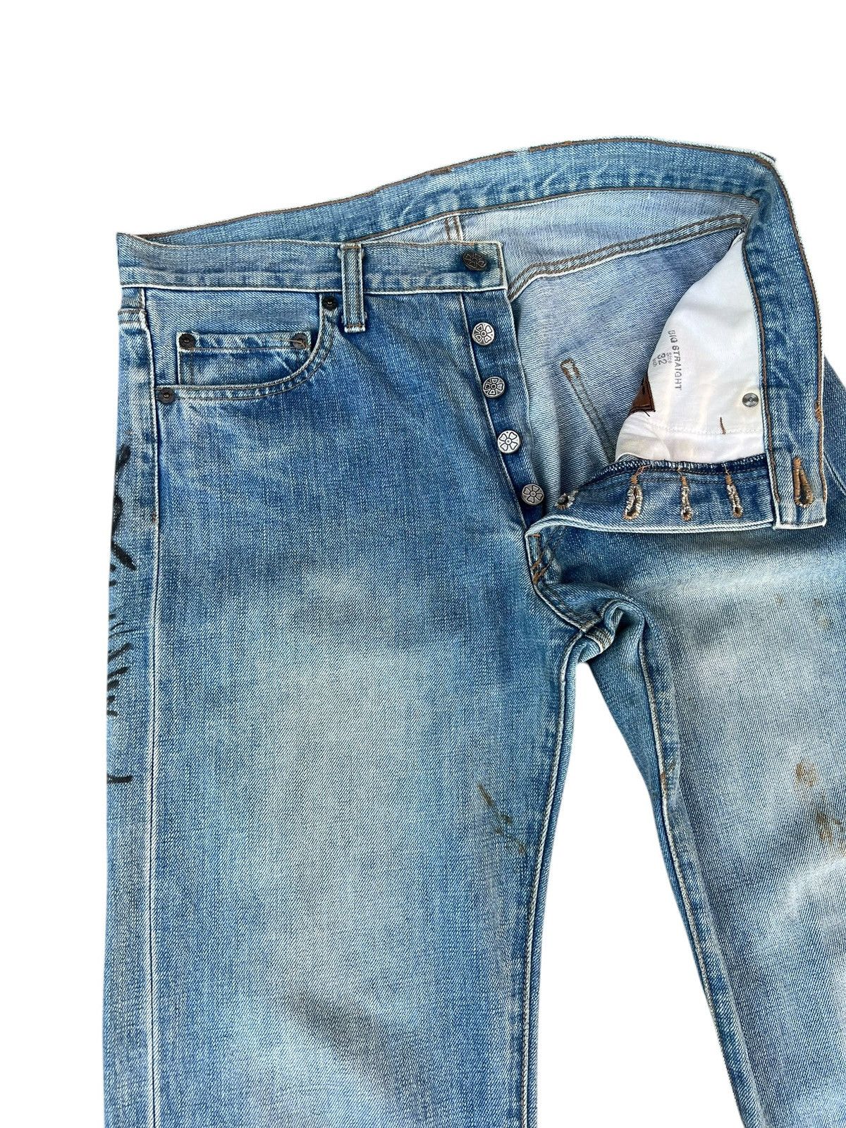 Shellac Vintage 90s Ozone Rocks Japan Fade Aging Stains Jeans Size US 32 / EU 48 - 5 Thumbnail