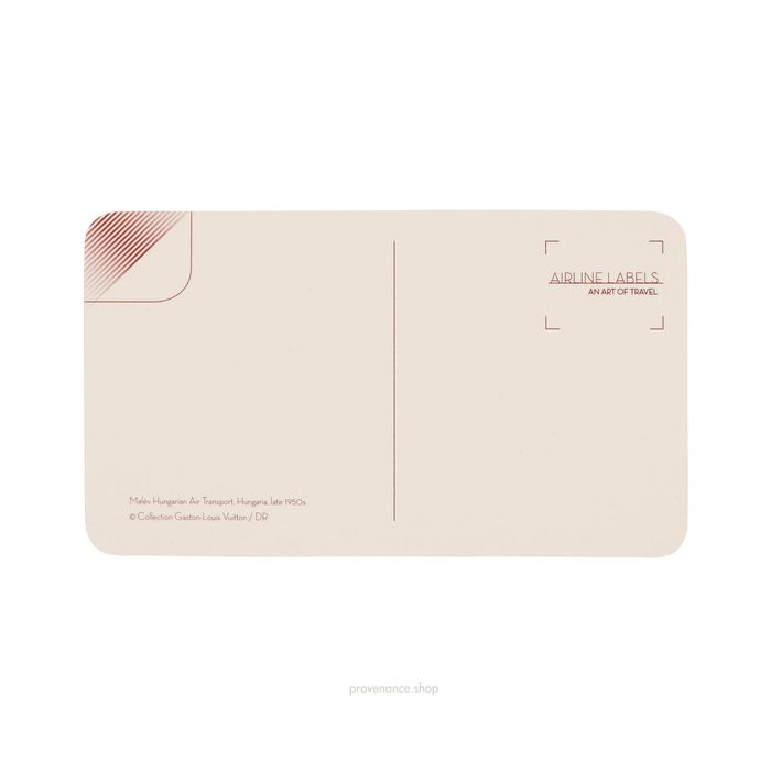 Louis Vuitton 🔴 Airline Label Postcard Sticker- Hungarian Air Transport