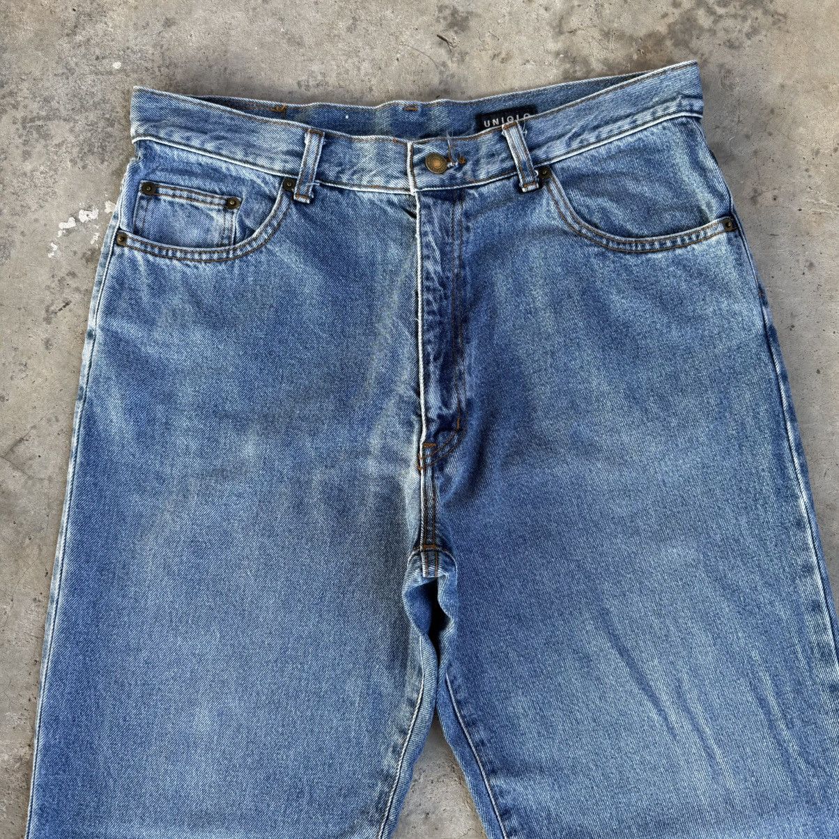 Vintage W34 Vintage Uniqlo Faded Denim Jean Pants Size US 34 / EU 50 - 2 Thumbnail